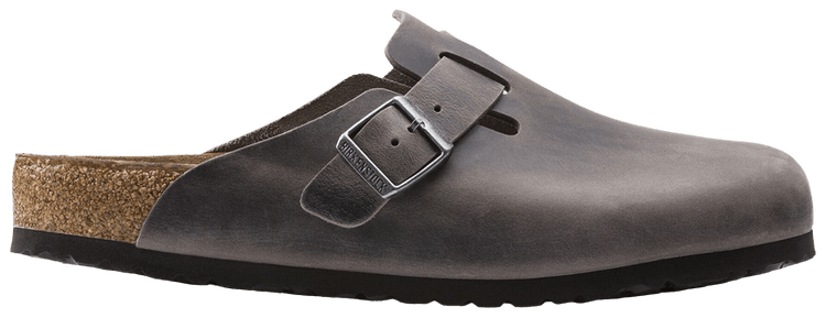 Birkenstock Boston Soft Footbed Oiled Leather Iron
