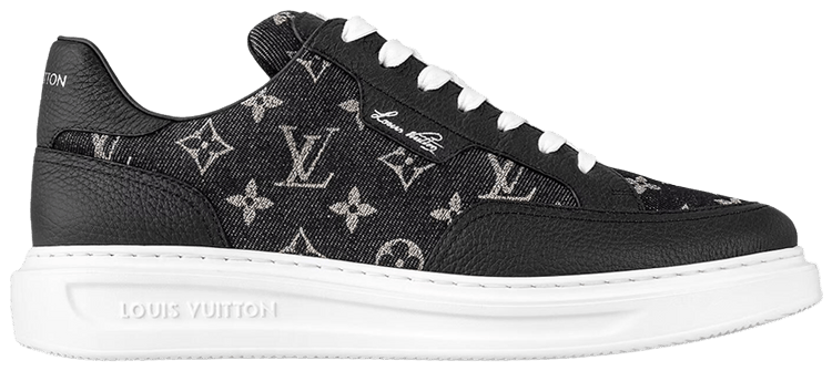 Louis Vuitton Beverly Hills Sneaker Black Monogram Denim