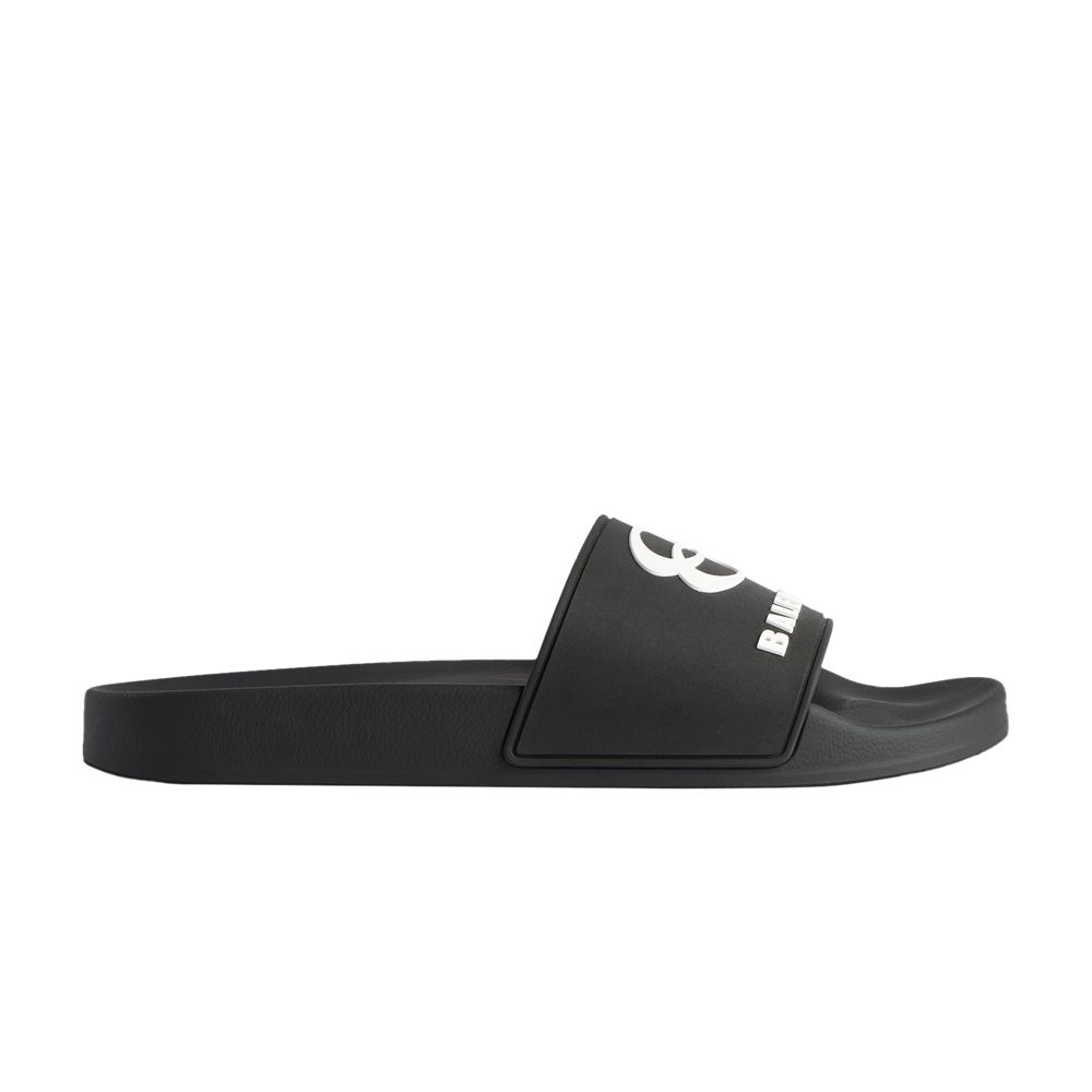 Pre-owned Balenciaga Unity Sports Icon Pool Slides 'black' | Men's Size 43
