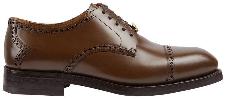 Gucci Lace Up Brogue Brown