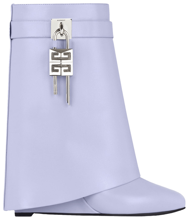 Givenchy Wmns Shark Lock Biker Ankle Boot Lavender