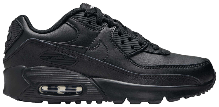 Nike Air Max 90 Leather GS Triple Black