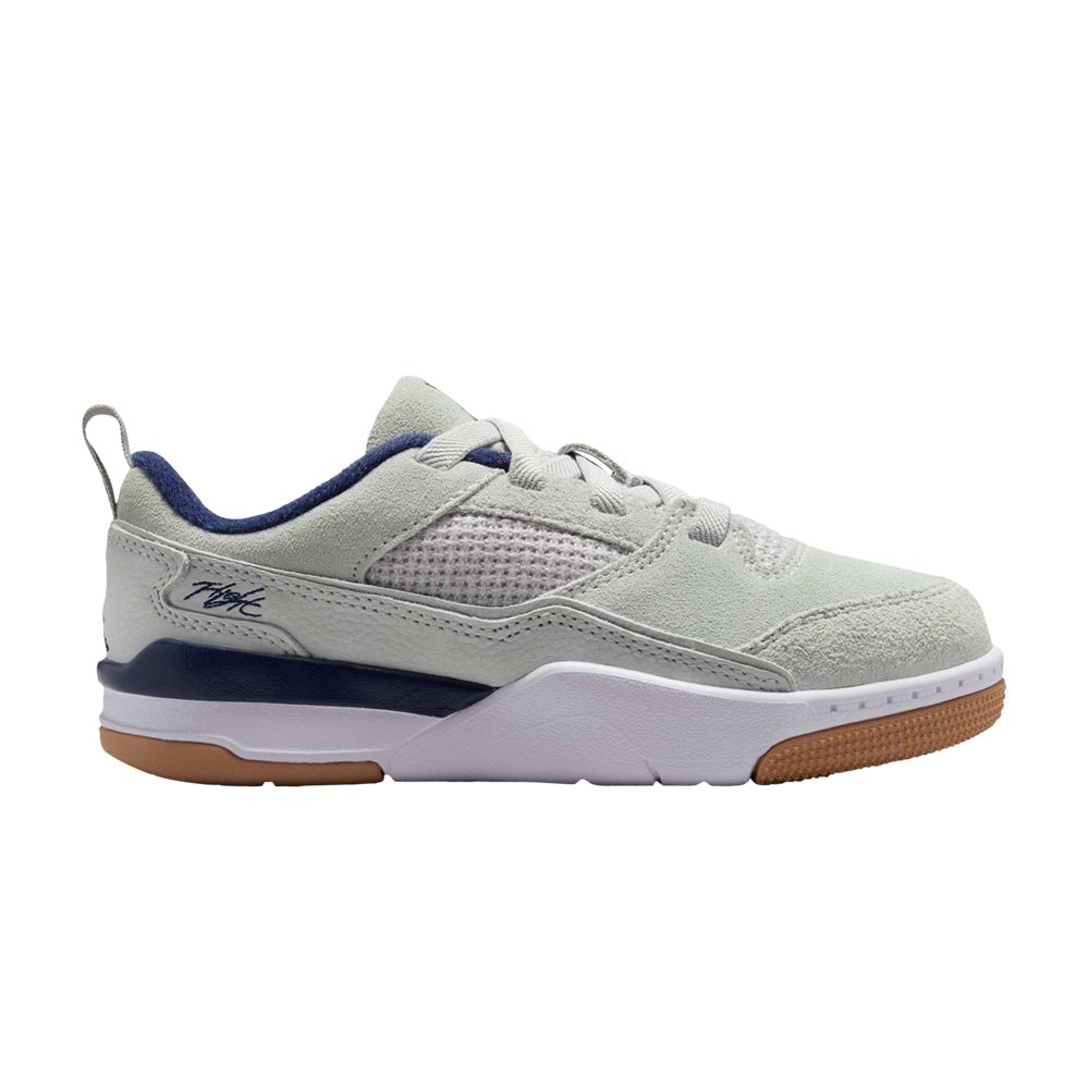 Pre-owned Air Jordan Jordan Flight Court Ps 'neutral Grey Midnight Navy Gum' | Kid's Size 13