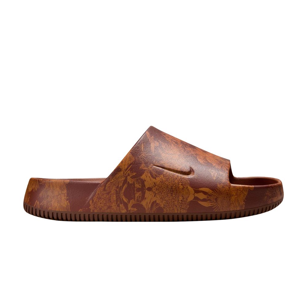 Pre-owned Nike Calm Slide 'printed - Cinnamon' | Brown | Men's Size 9