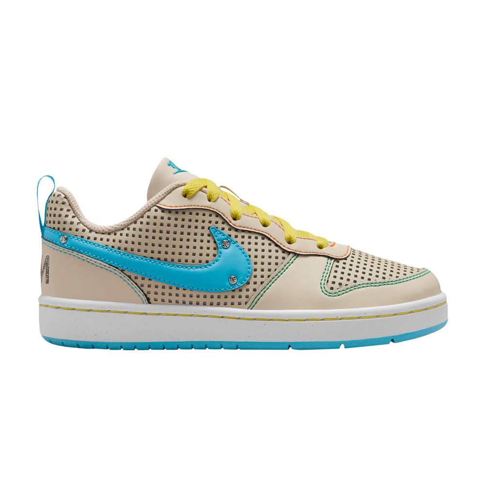 Pre-owned Nike Court Borough Low Recraft Gs 'sanddrift Baltic Blue' | Cream | Kid's Size 4