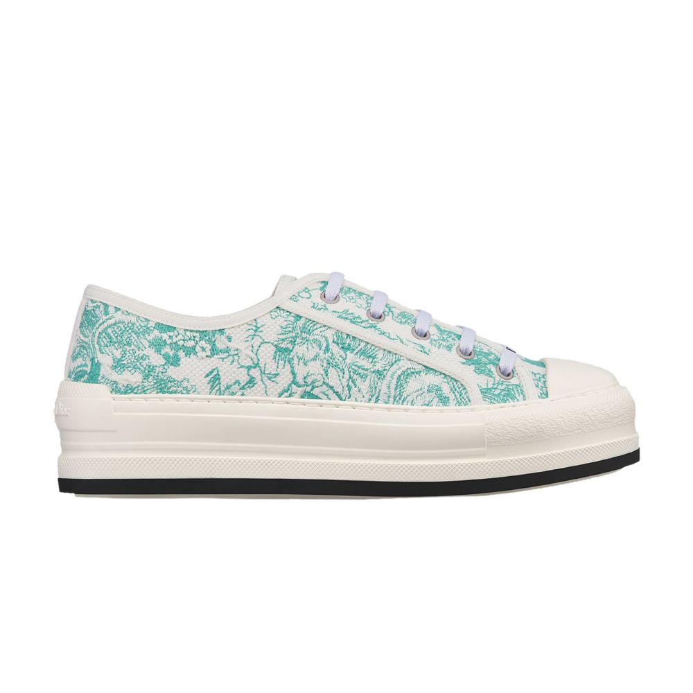 Pre-owned Dior Wmns Walk'n' Platform 'aquamarina Toile' | Green | Women's Size 36.5