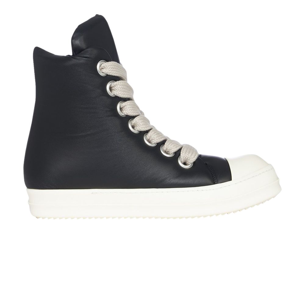 Pre-owned Rick Owens Hollywood Jumbo Laced High 'black Milk' | Men's Size 42.5
