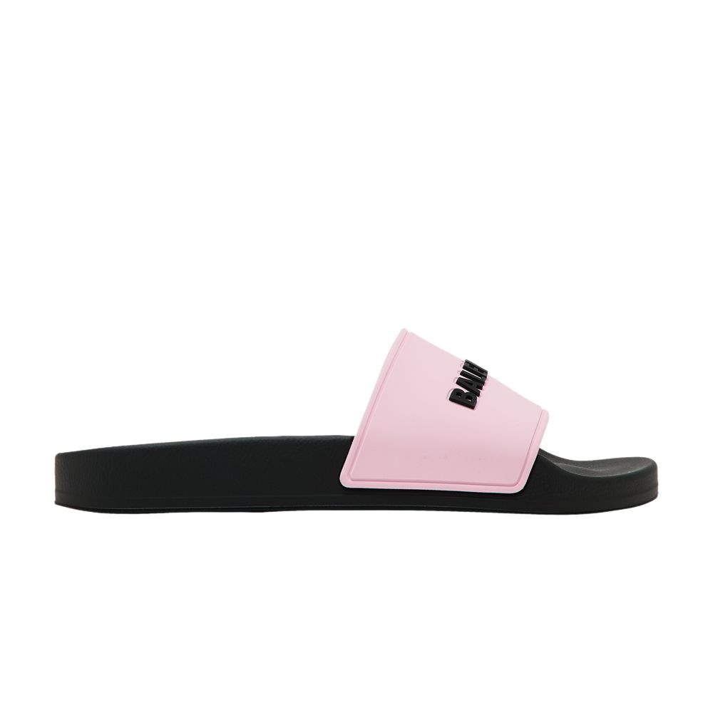 Pre-owned Balenciaga Wmns Pool Slides 'pink Black' | Women's Size 36