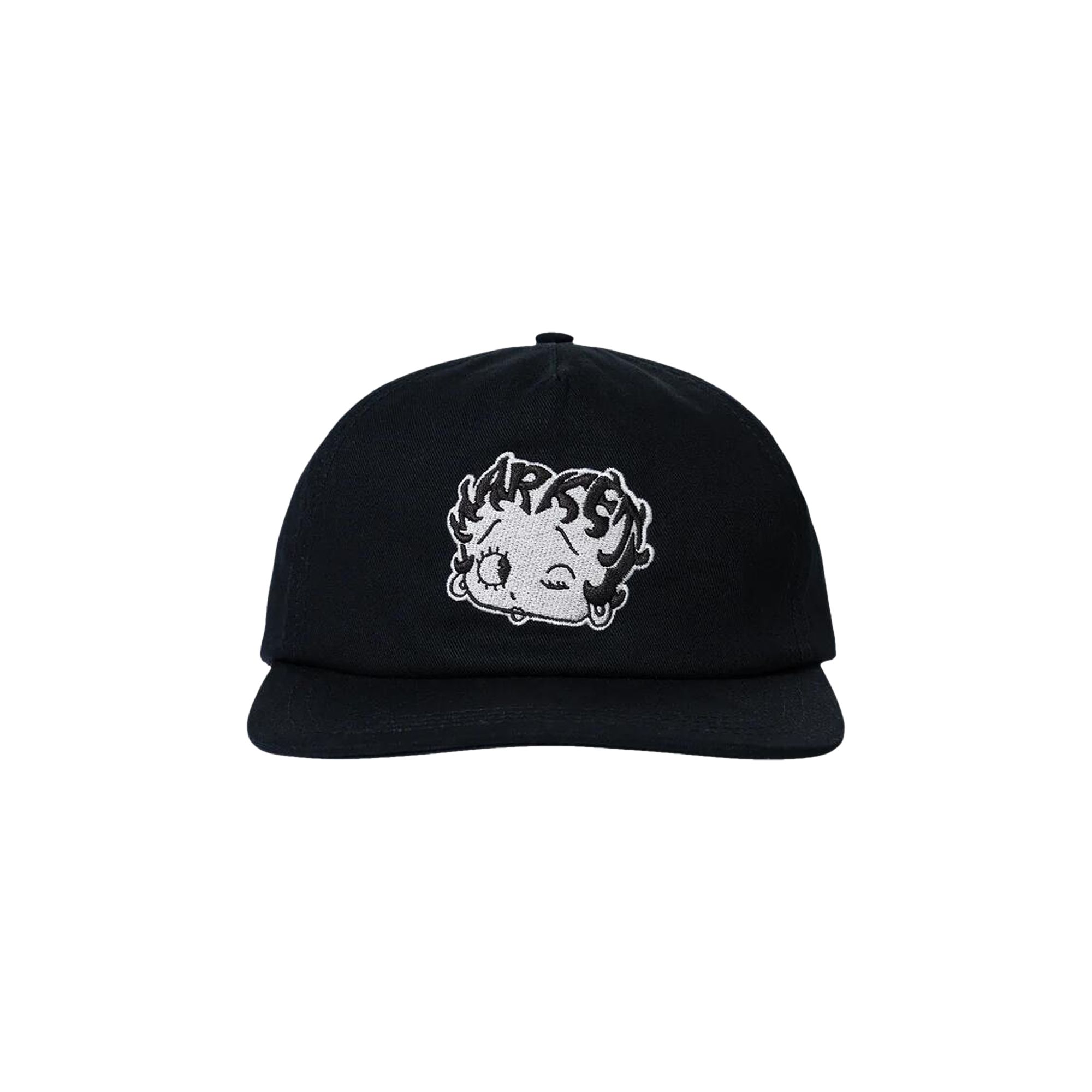 Pre-owned Market X Betty Boop Mascot 5 Panel Hat 'black' | Men's Size Onesize