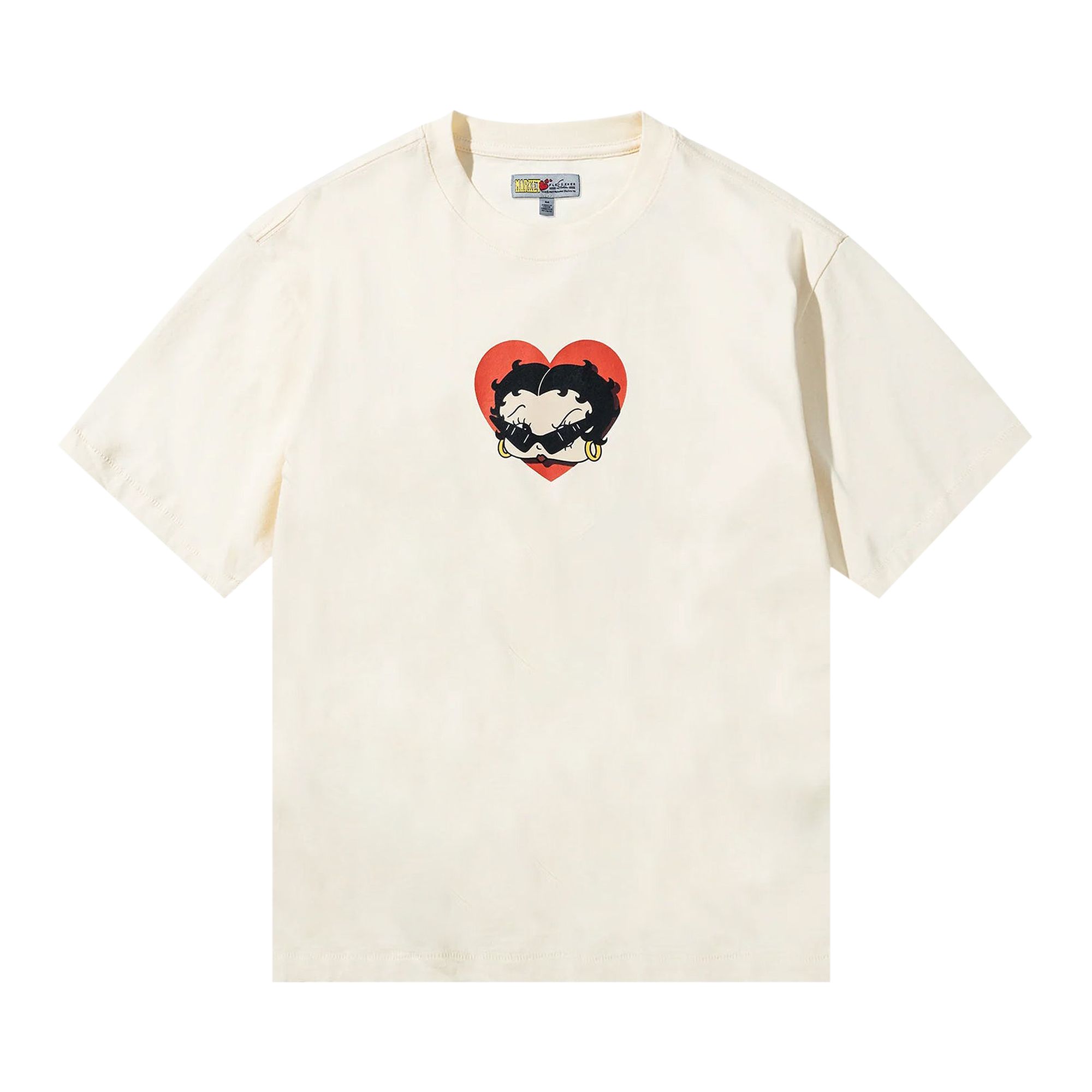 Pre-owned Market X Betty Boop Sweetheart T-shirt 'butter Cream' | Men's Size M
