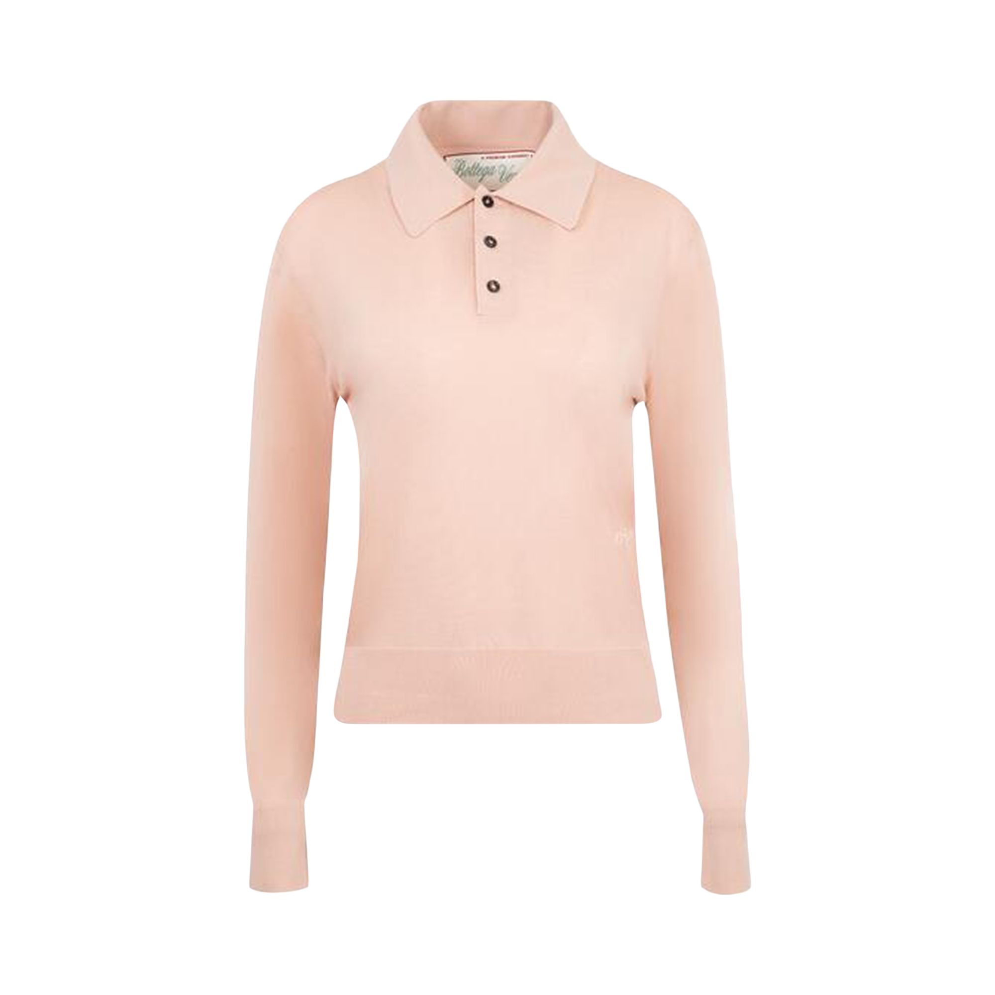 Pre-owned Bottega Veneta Cashmere Polo 'cameo' | Pink | Women's Size M