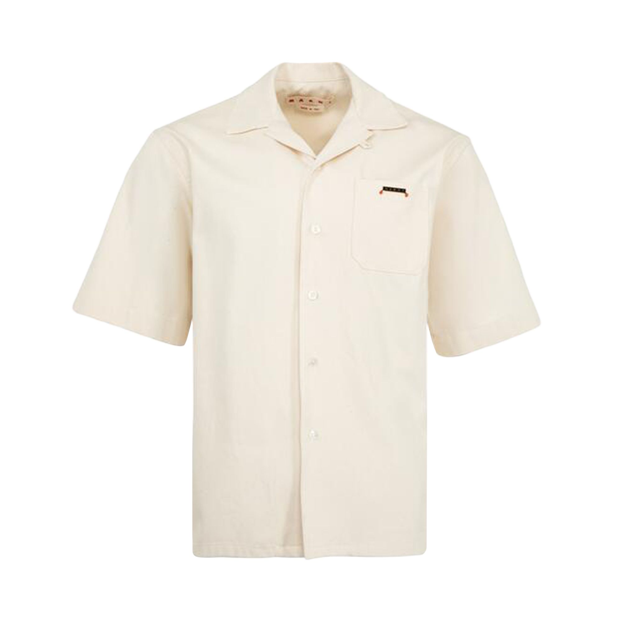 Pre-owned Marni Denim Short-sleeve Shirt 'off White' | Men's Size 54