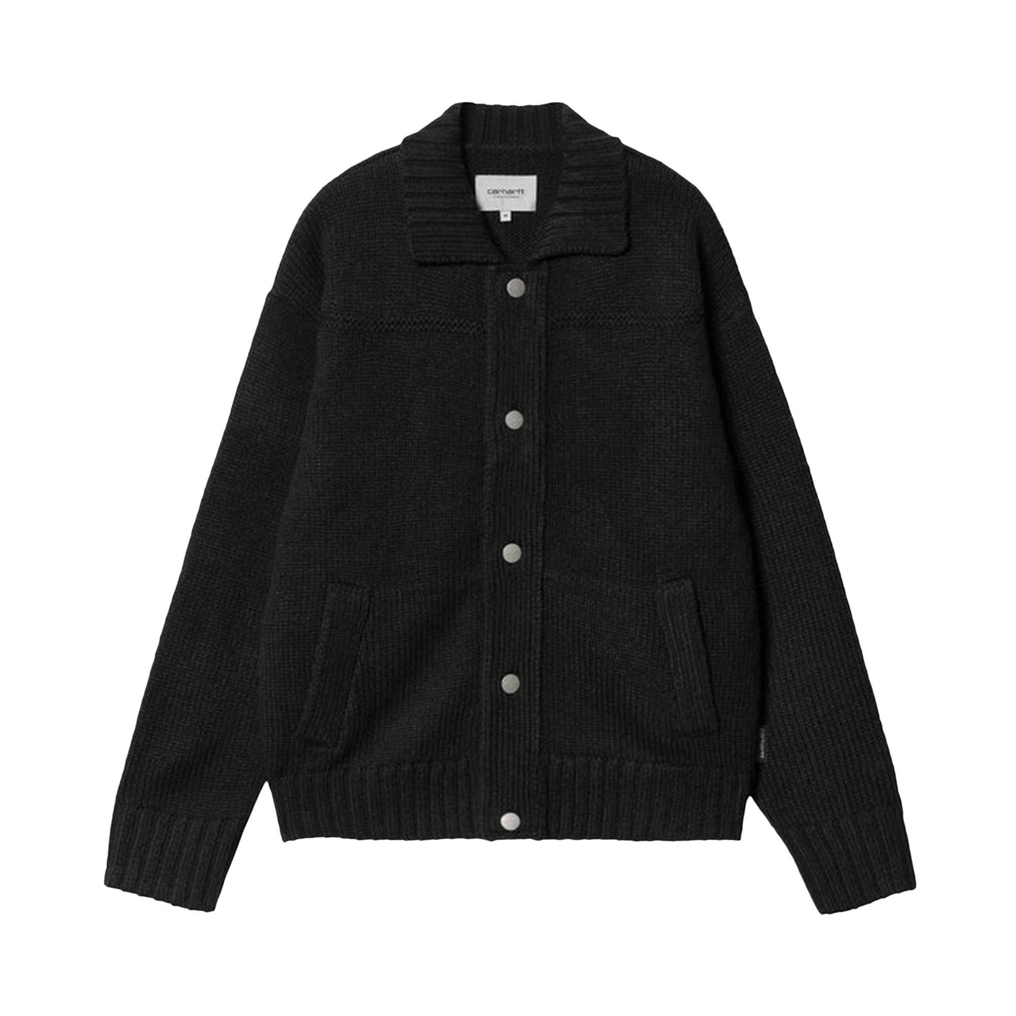 Pre-owned Carhartt Wip Santa Fe Cardigan 'black' | Men's Size Xs