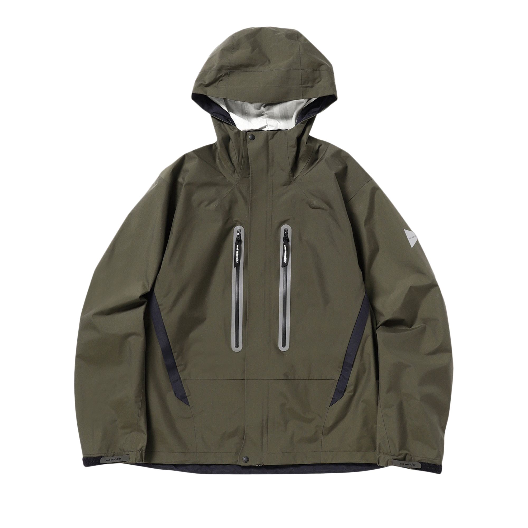 Pre-owned And Wander Hiker Rain Jacket 'dark Khaki' | Tan | Men's Size M