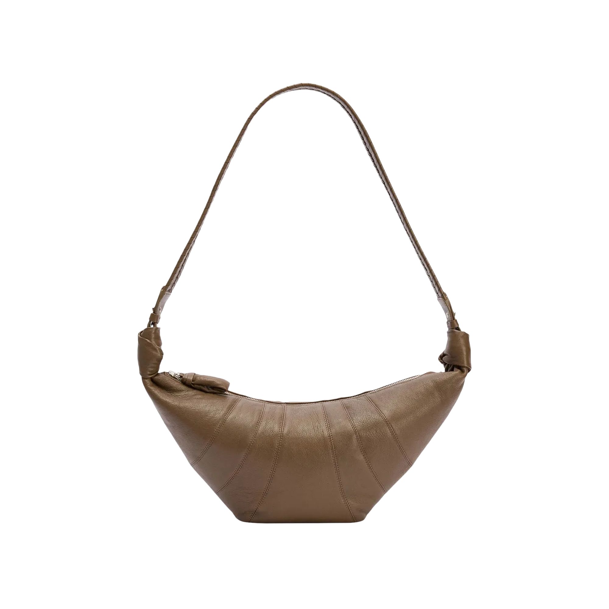 Pre-owned Lemaire Laced Medium Croissant Bag 'khaki Brown' | Women's Size Onesize