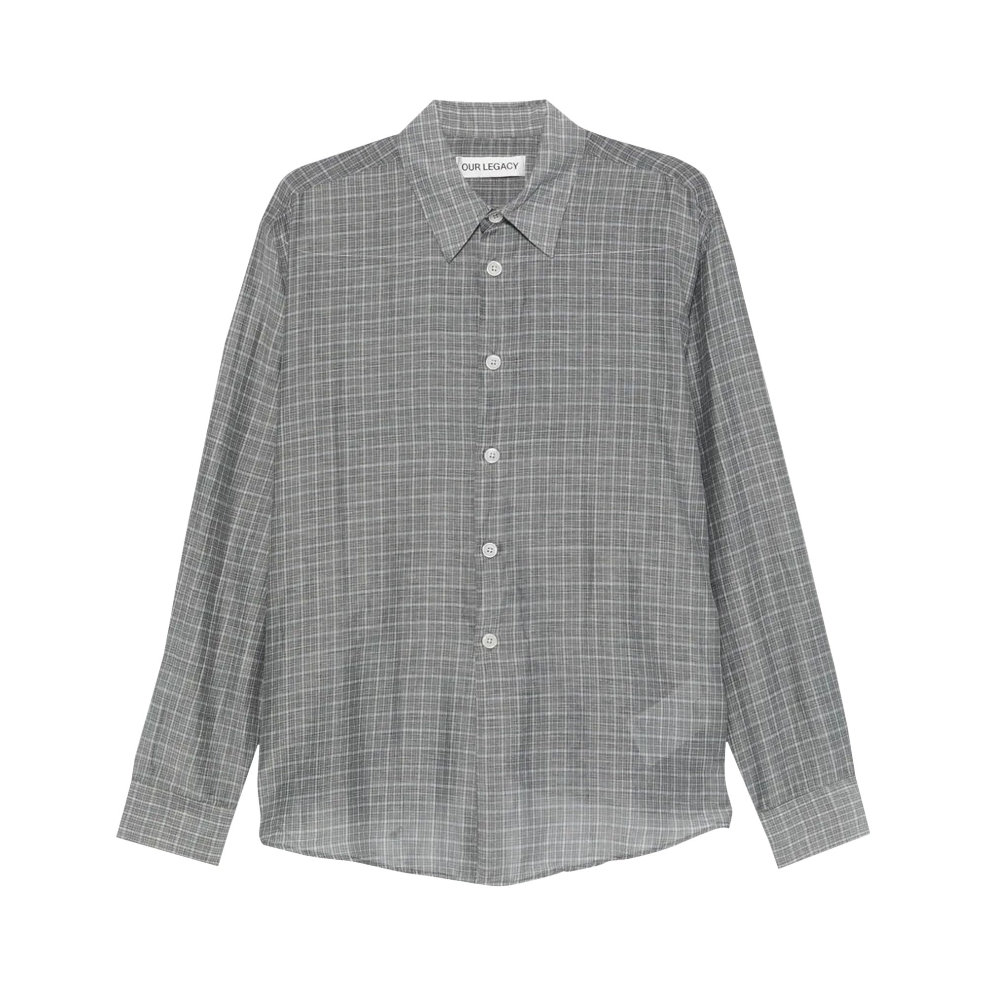 Pre-owned Our Legacy Beyond Shirt 'picnic' | Green | Men's Size 46