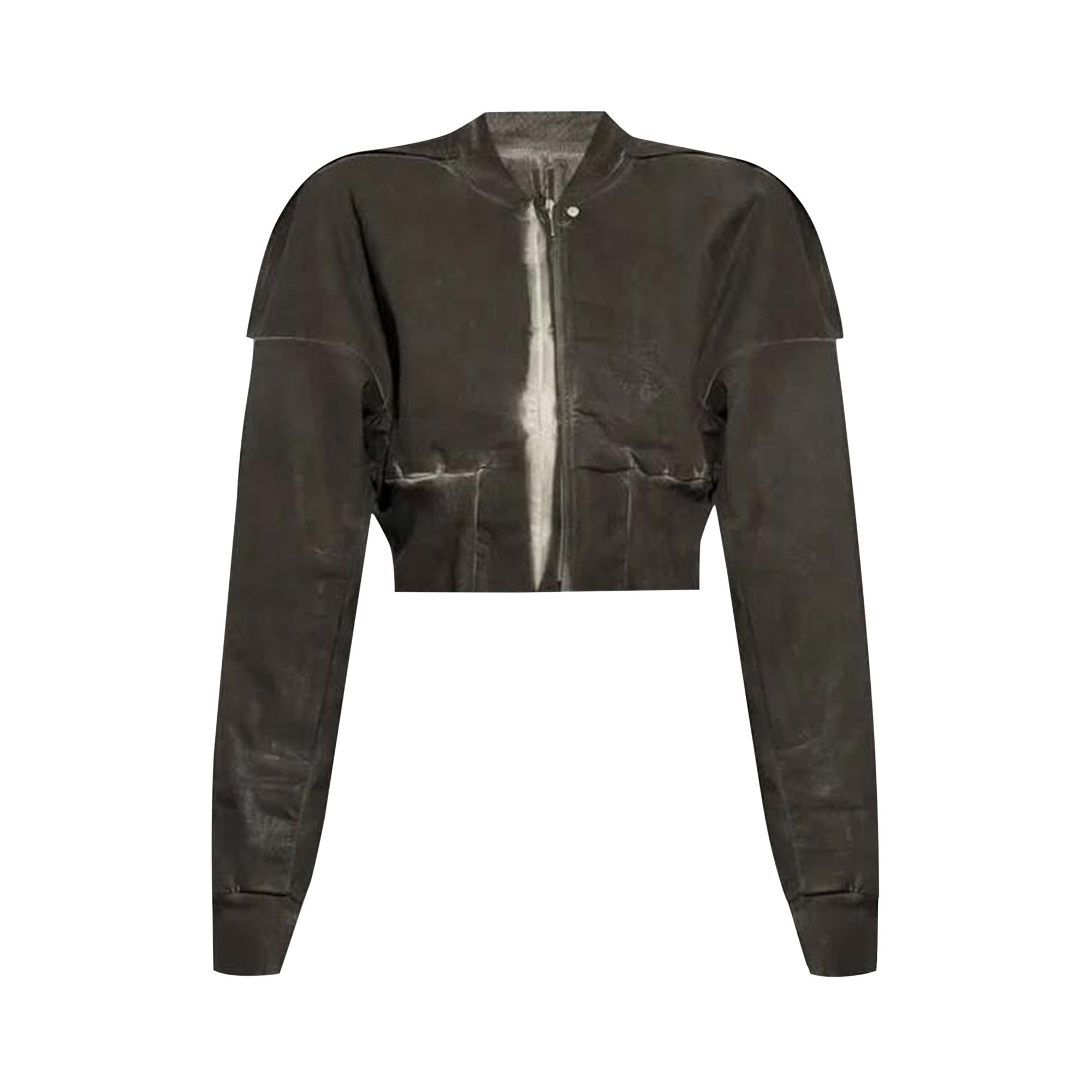 Pre-owned Rick Owens Drkshdw Cropped Bomber Flight Jacket 'dark Dust' | Black | Women's Size M