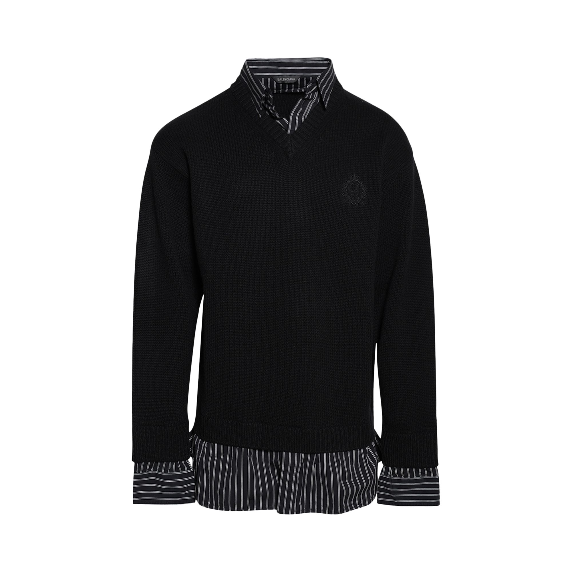 Pre-owned Balenciaga Layered Sweater 'black' | Men's Size L