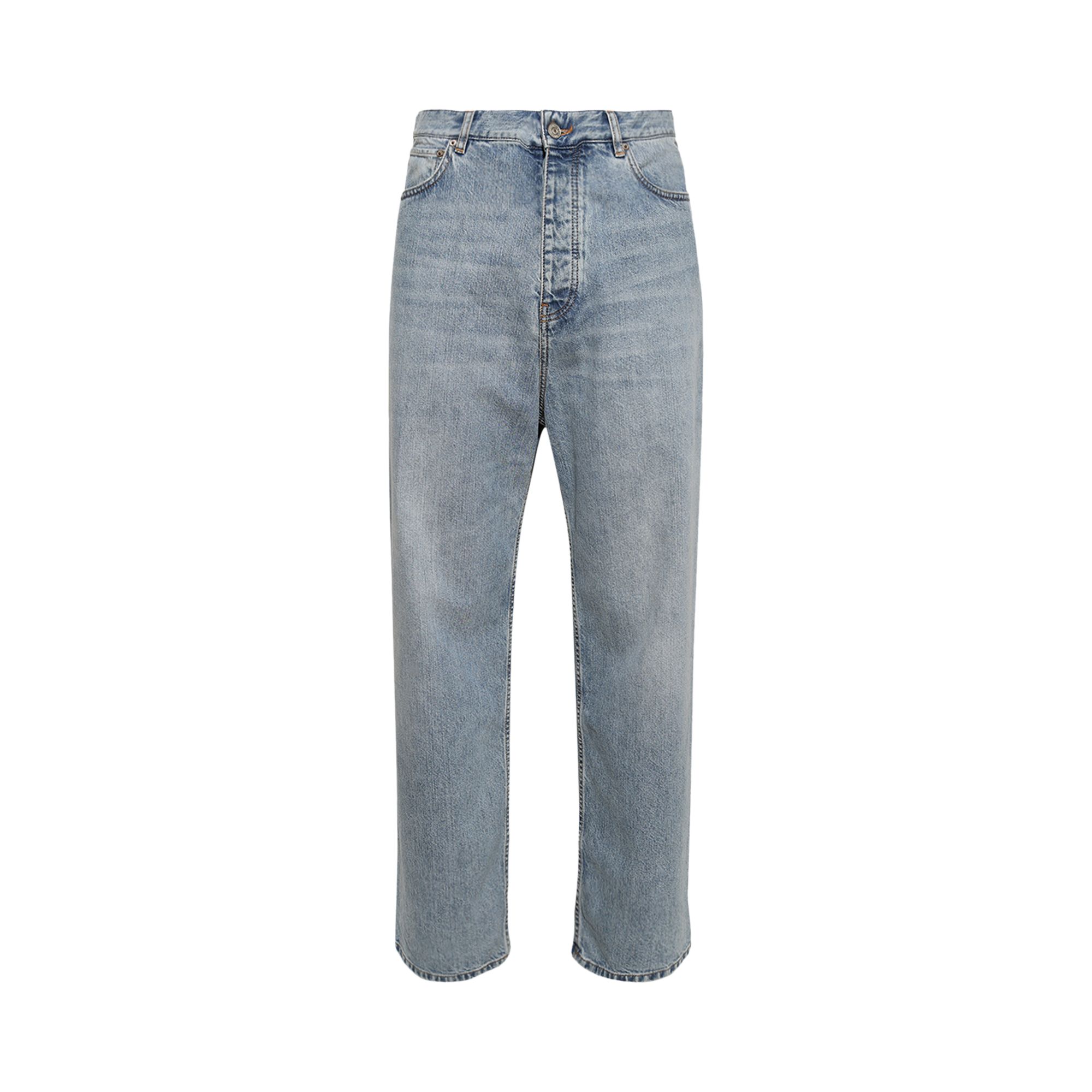 Pre-owned Balenciaga Baggy Pants 'classic' | Blue | Men's Size M
