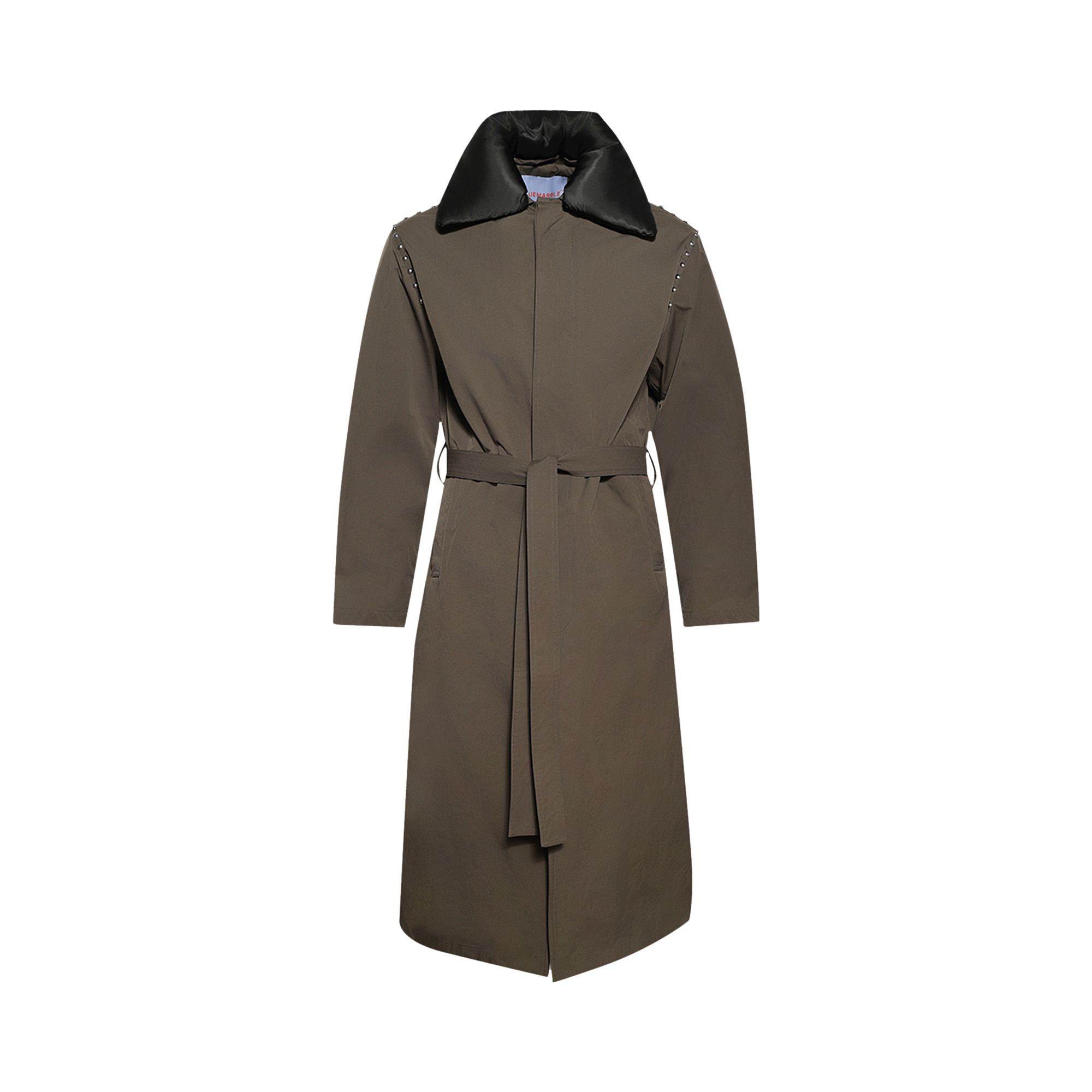 Pre-owned Bluemarble Long Car Coat 'khaki' | Brown | Men's Size Xl