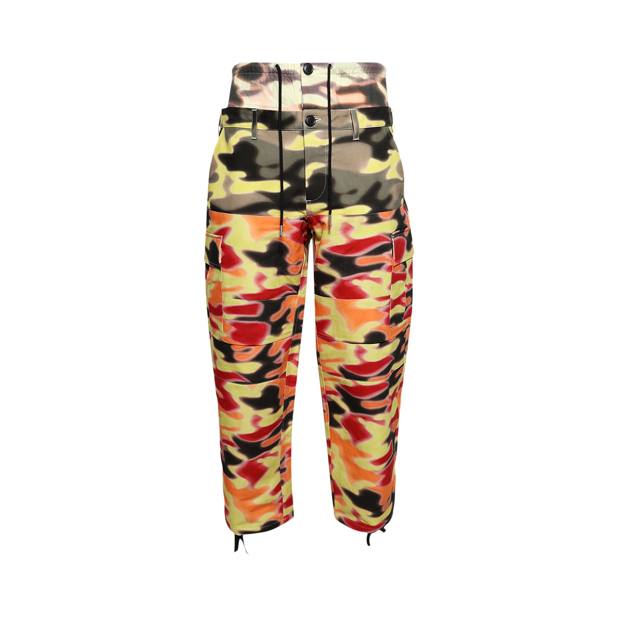 Pre-owned Bluemarble Triple Camo Cargo Pants 'orange' | Men's Size M