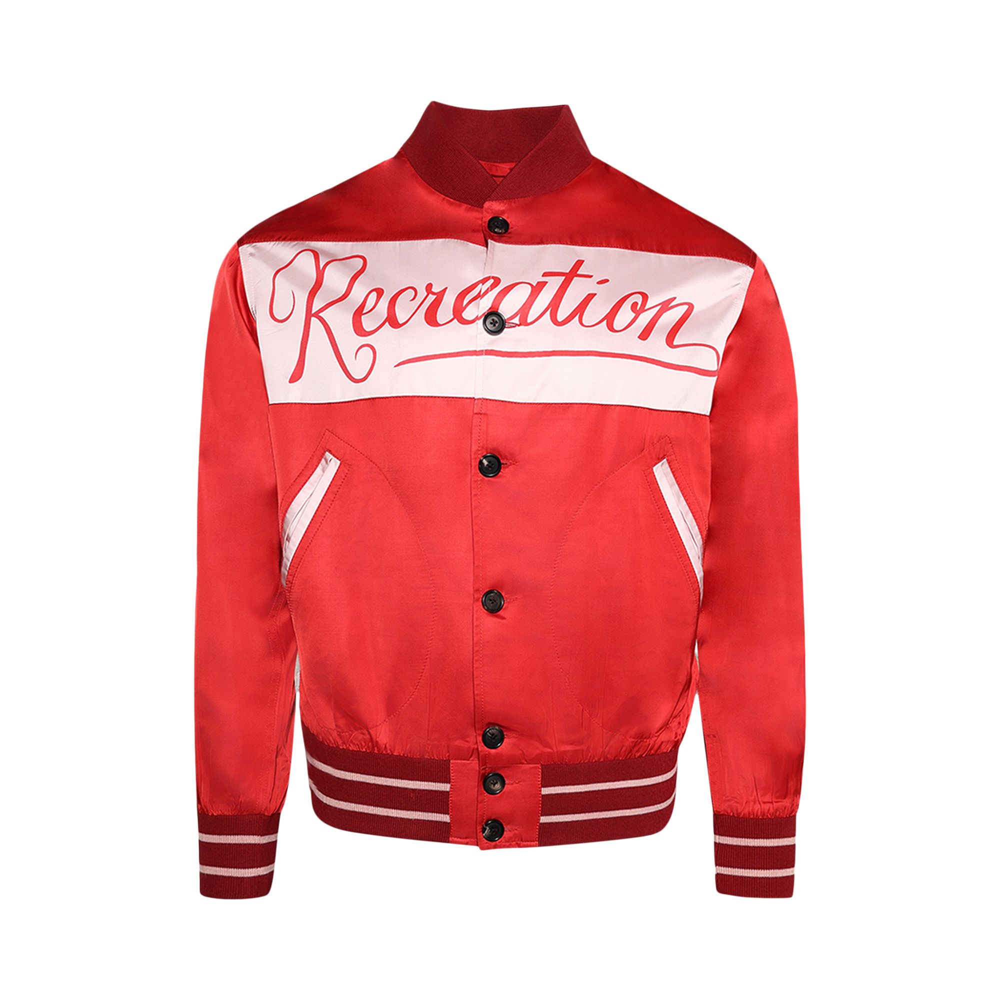 Pre-owned Bode Postcard Rally Jacket 'pink/multicolor' | Red | Men's Size L