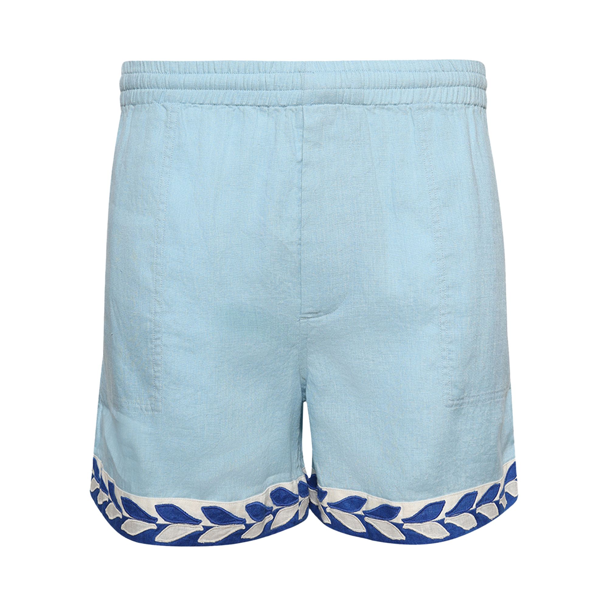 Pre-owned Bode Seedling Stripe Shorts 'white/blue' | Men's Size Xl