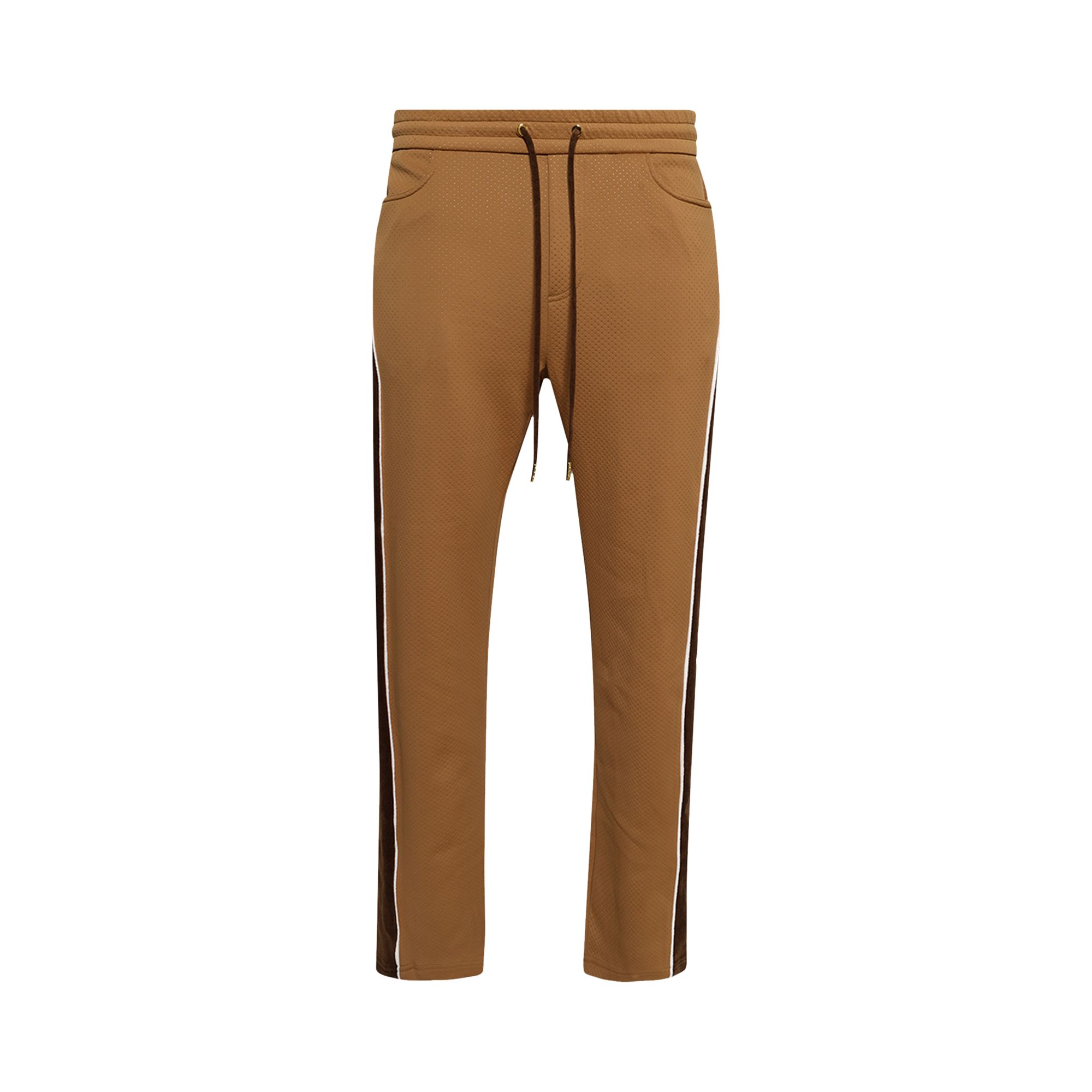 Pre-owned Casablanca Chenille Panelled Track Pants 'beige/brown' | Tan | Men's Size Xl