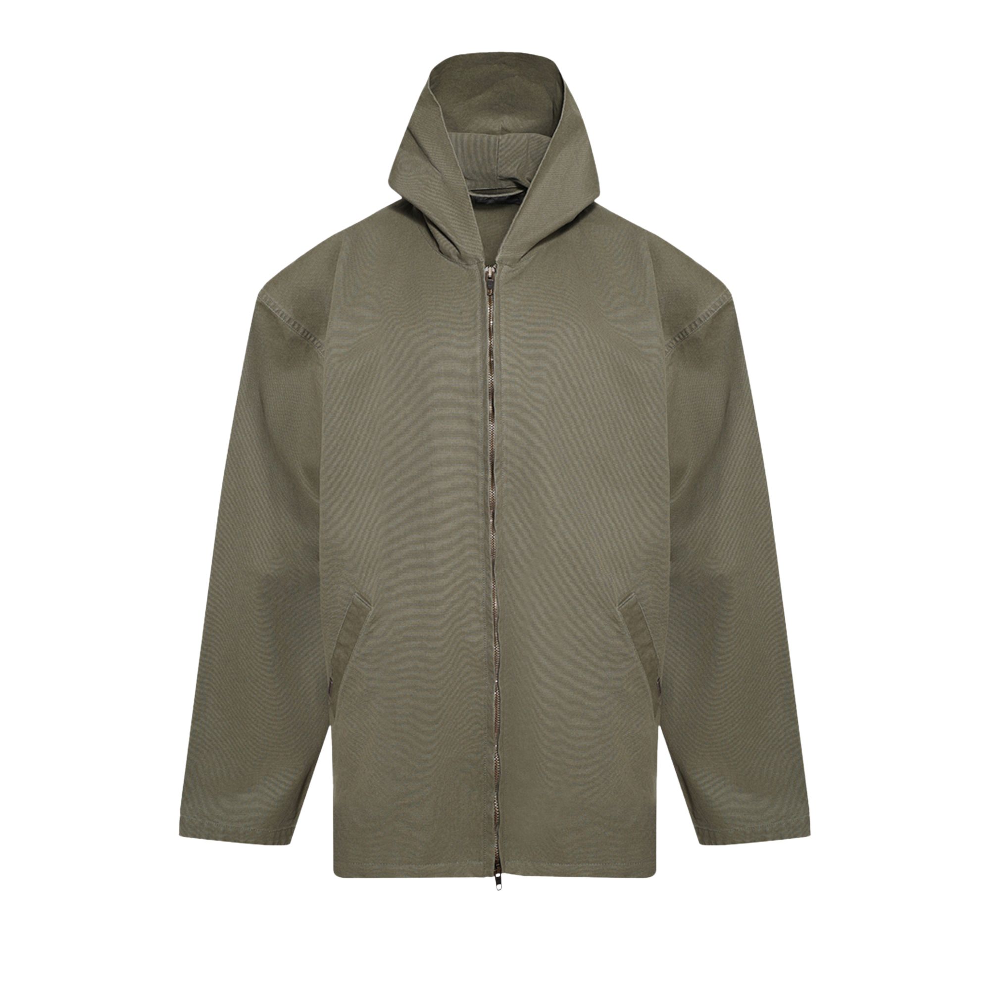 Pre-owned Balenciaga Zip-up Hooded Jacket 'linden' | Green | Men's Size M