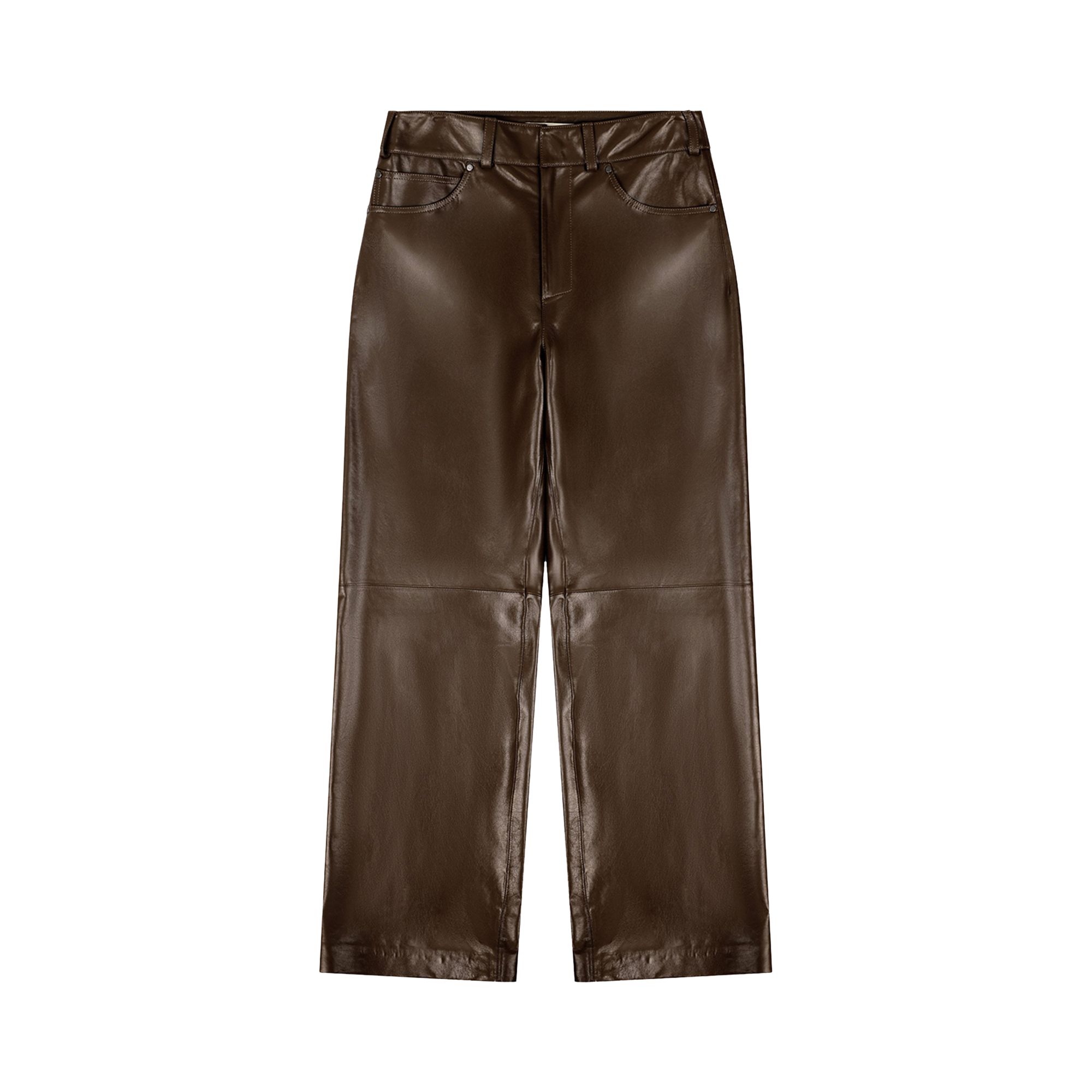 Pre-owned Entire Studios Straight Leg Pants 'pecan' | Brown | Women's Size M
