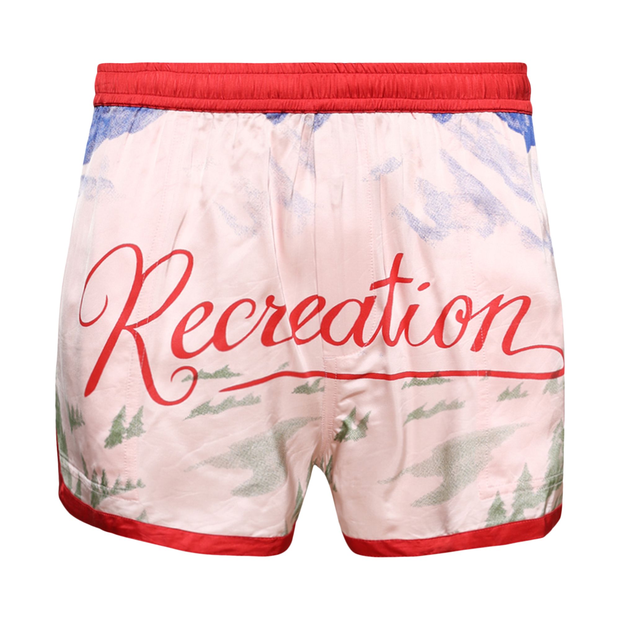 Pre-owned Bode Postcard Gym Shorts 'pink/multicolor' | Men's Size Xxl