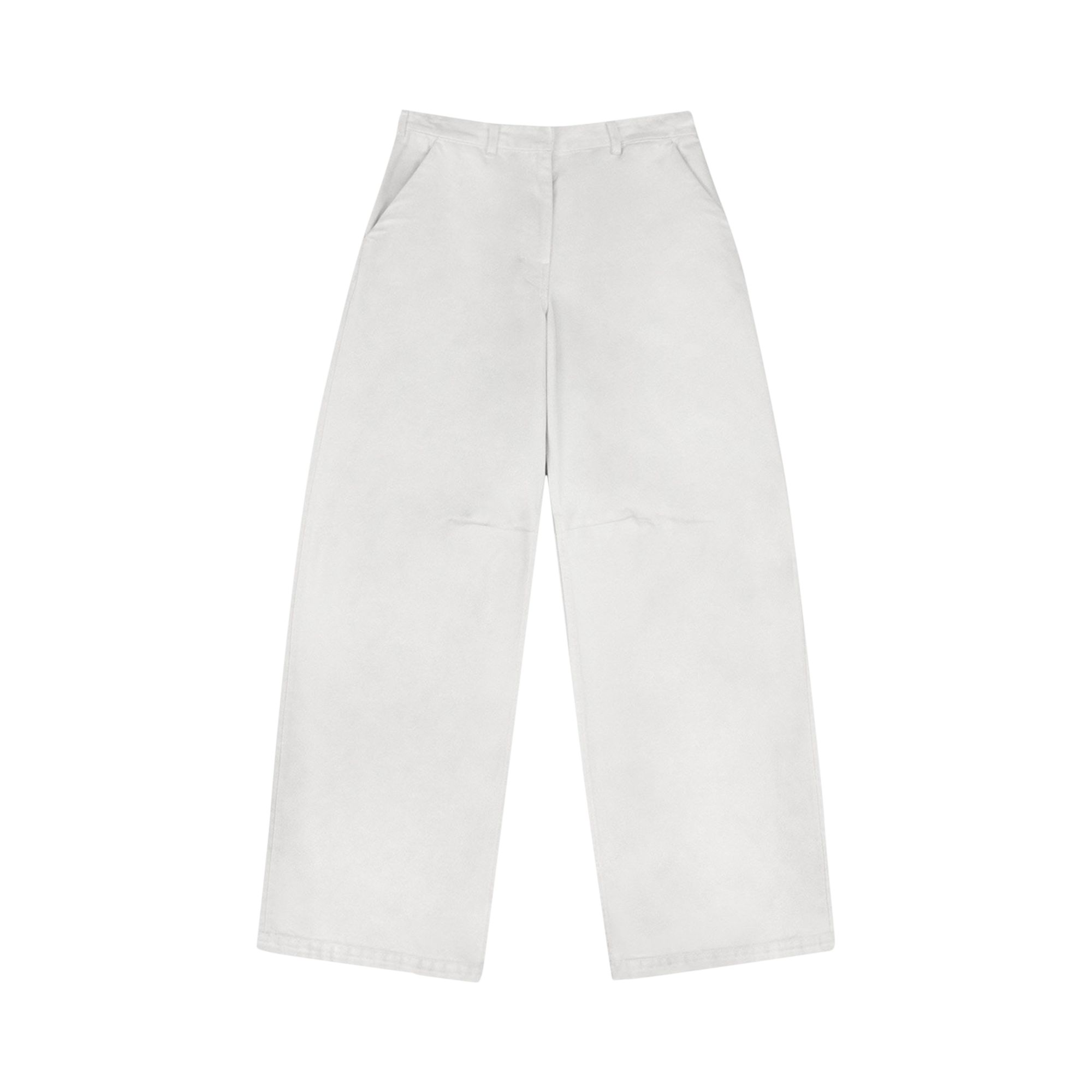 Pre-owned Entire Studios Dem Jeans 'bone' | White | Women's Size Xs