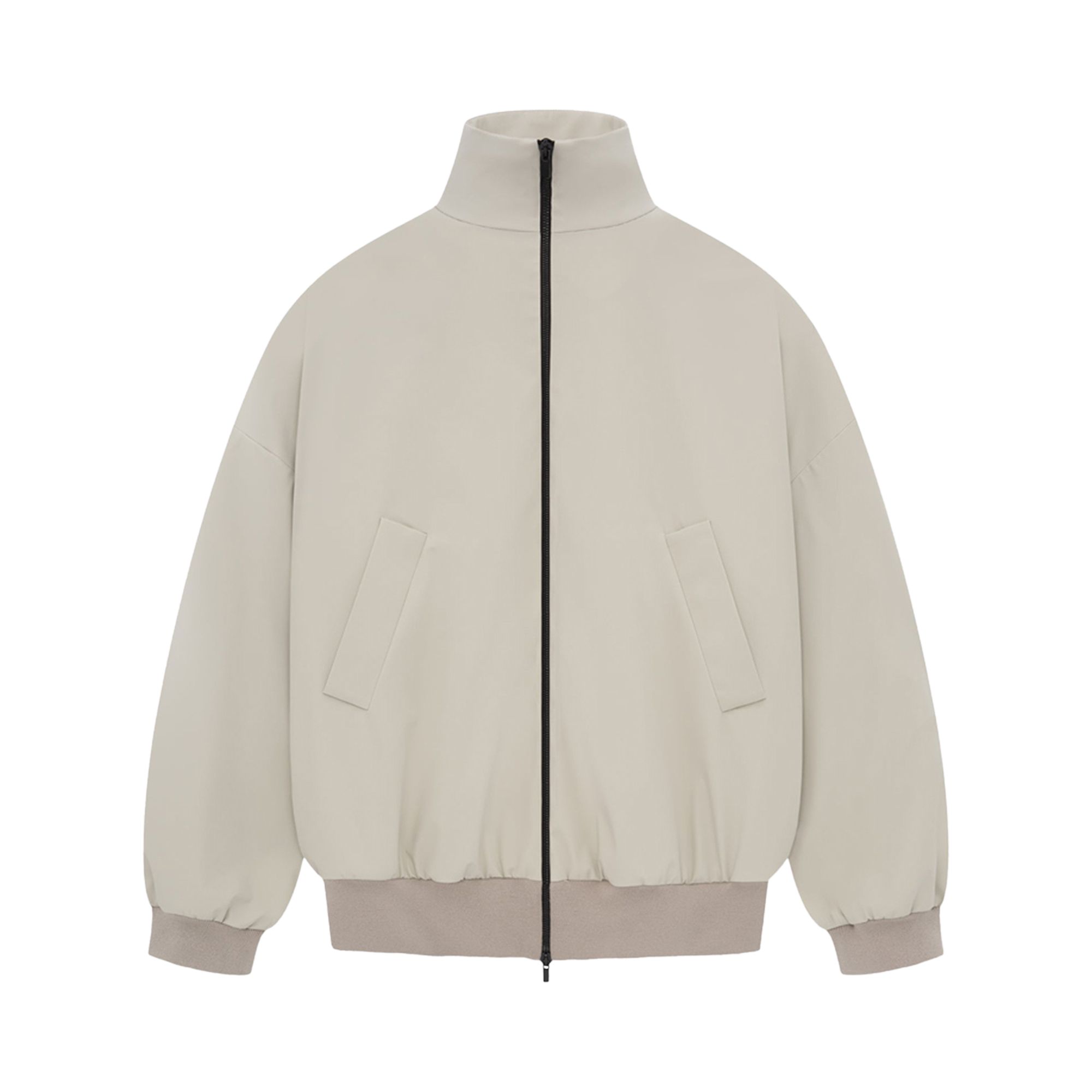 Pre-owned Fear Of God High Neck Track Jacket 'cement' | Grey | Men's Size Xl