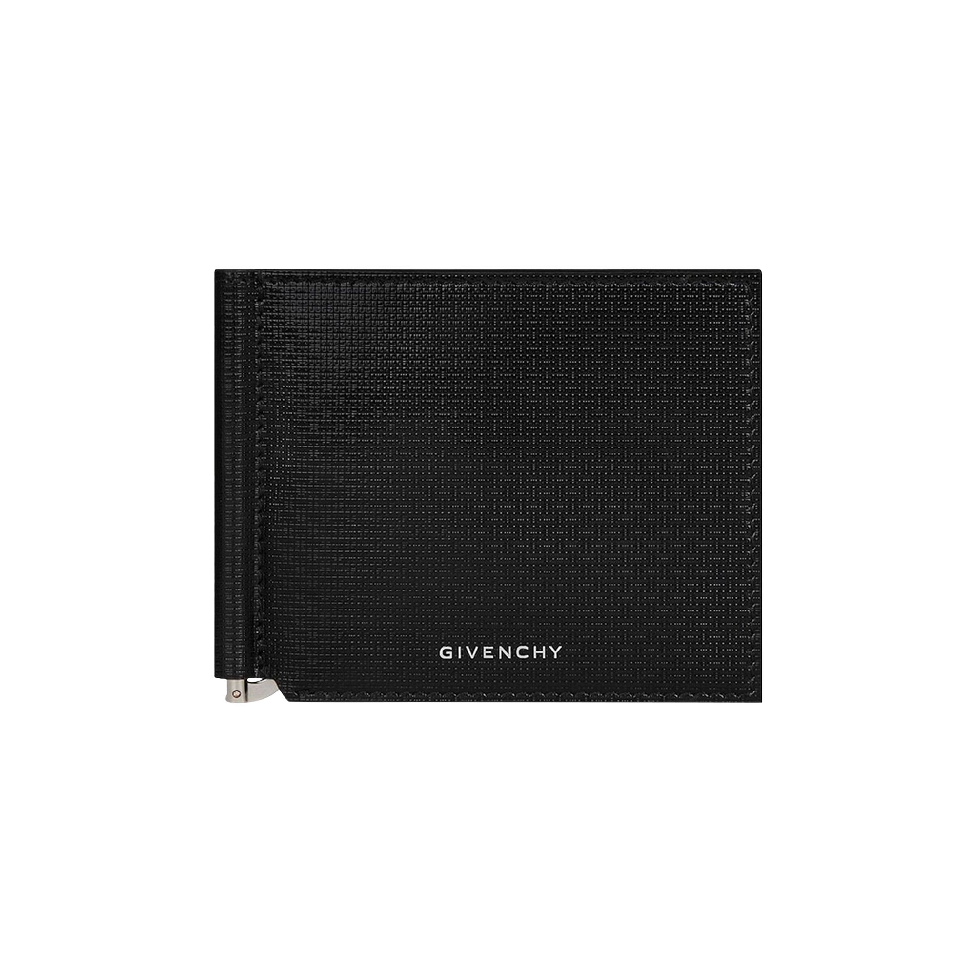 Pre-owned Givenchy Logo Printed Bill Clip Wallet 'black' | Men's Size Onesize