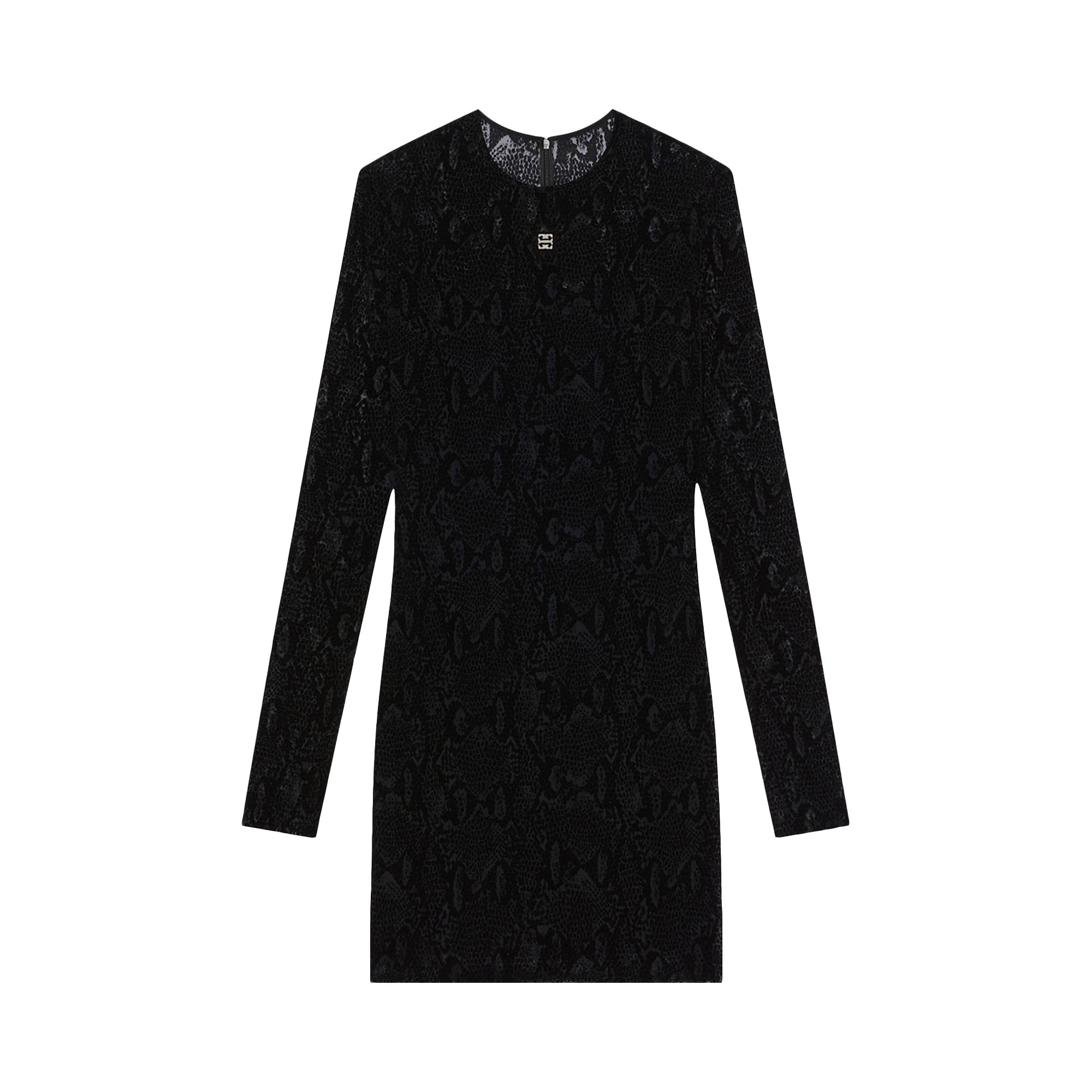 Pre-owned Givenchy Flocked Mini Dress 'black' | Women's Size 38