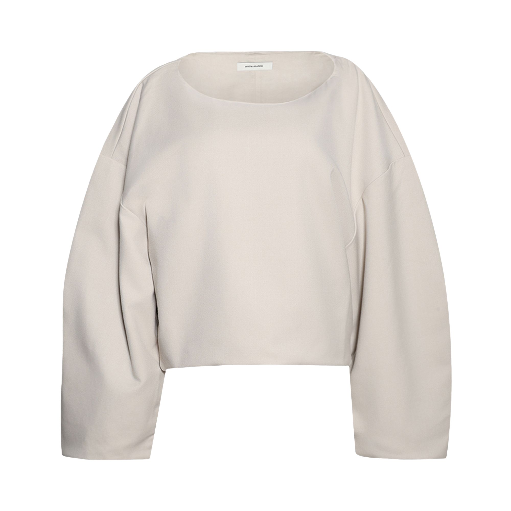 Pre-owned Entire Studios Boat Neck Jumper 'fondant' | White | Women's Size S