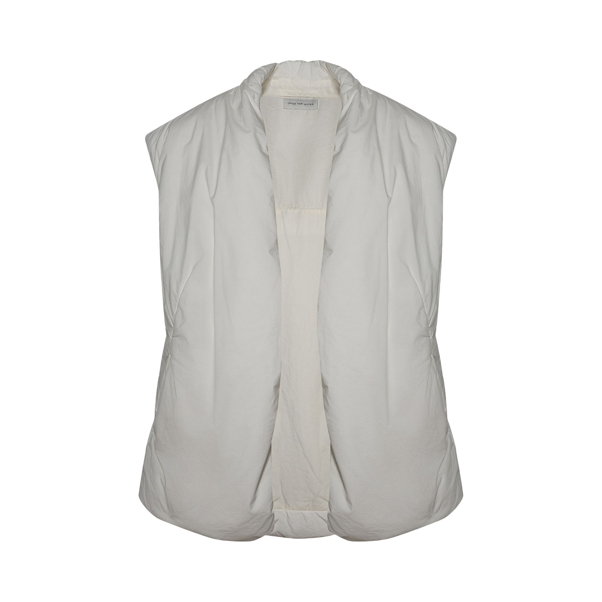 Pre-owned Dries Van Noten Padded Gaber Vest 'white' | Men's Size M