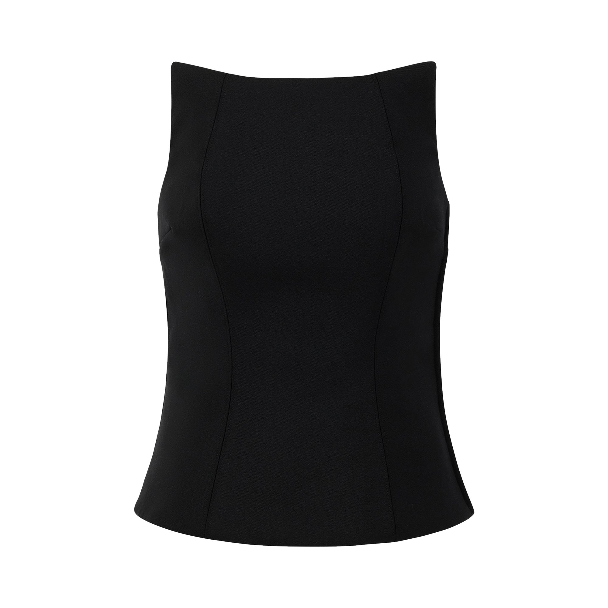 Pre-owned Entire Studios Mantle Corset 'black Wool' | Women's Size L