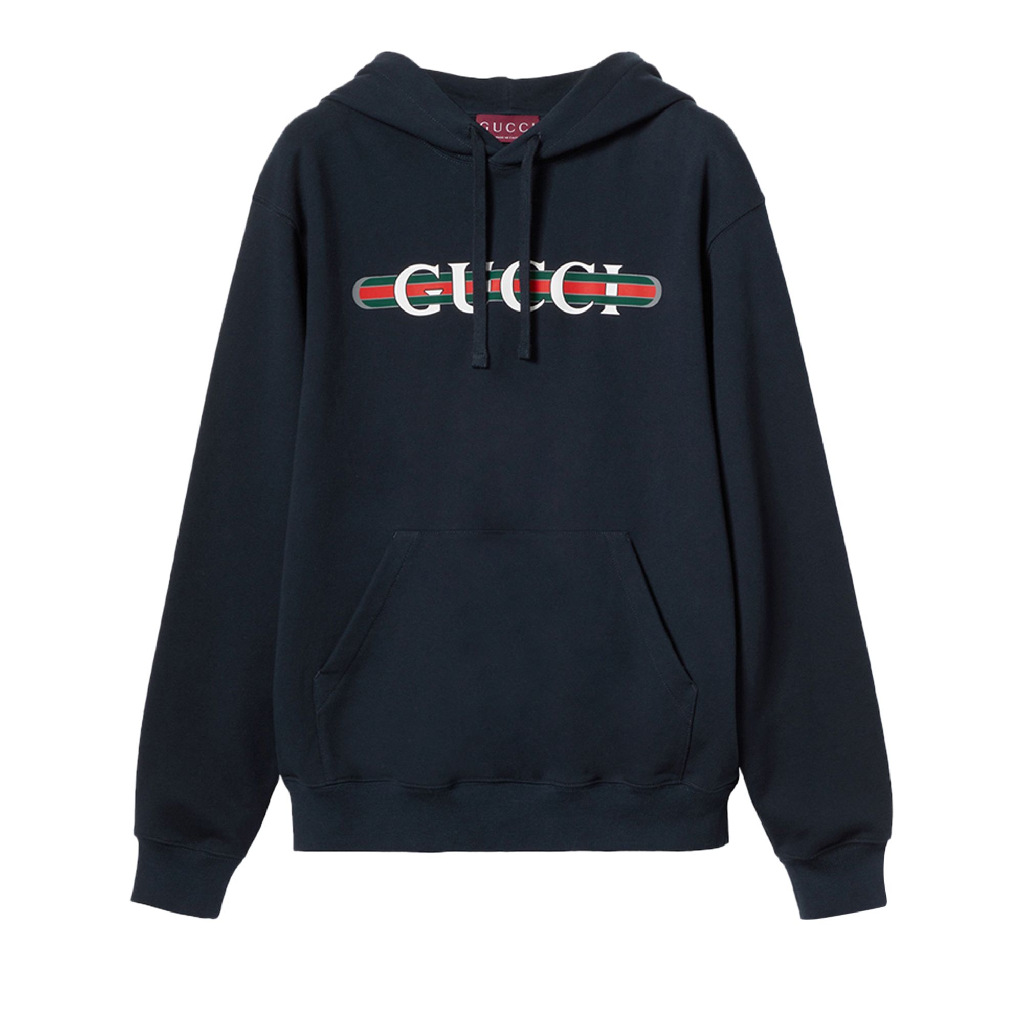 Pre-owned Gucci Hooded Sweatshirt 'nile' | Blue | Men's Size Xxl