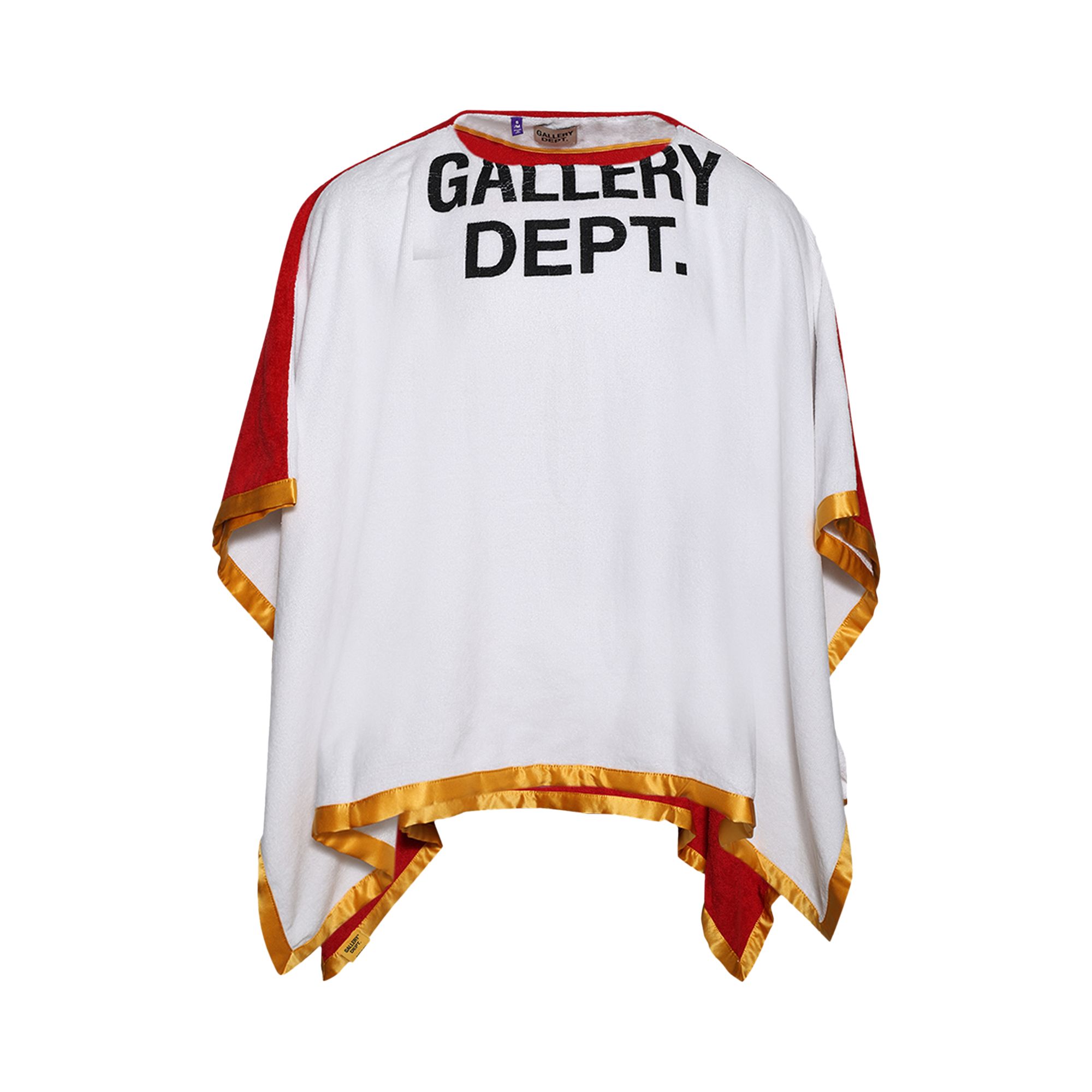 Pre-owned Gallery Dept. Boxing Towel Poncho 'red/white' | Men's Size S/m