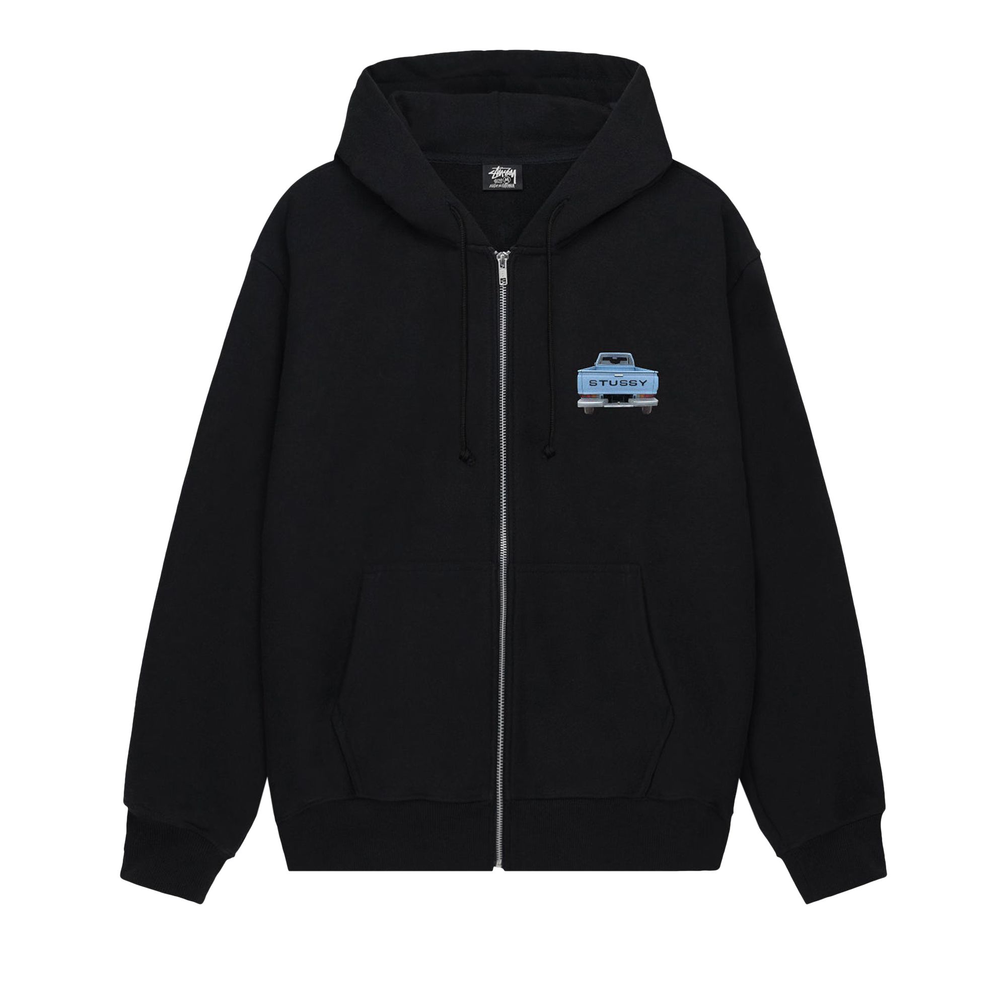 Pre-owned Stussy Pickup Zip Hoodie 'black' | Men's Size M