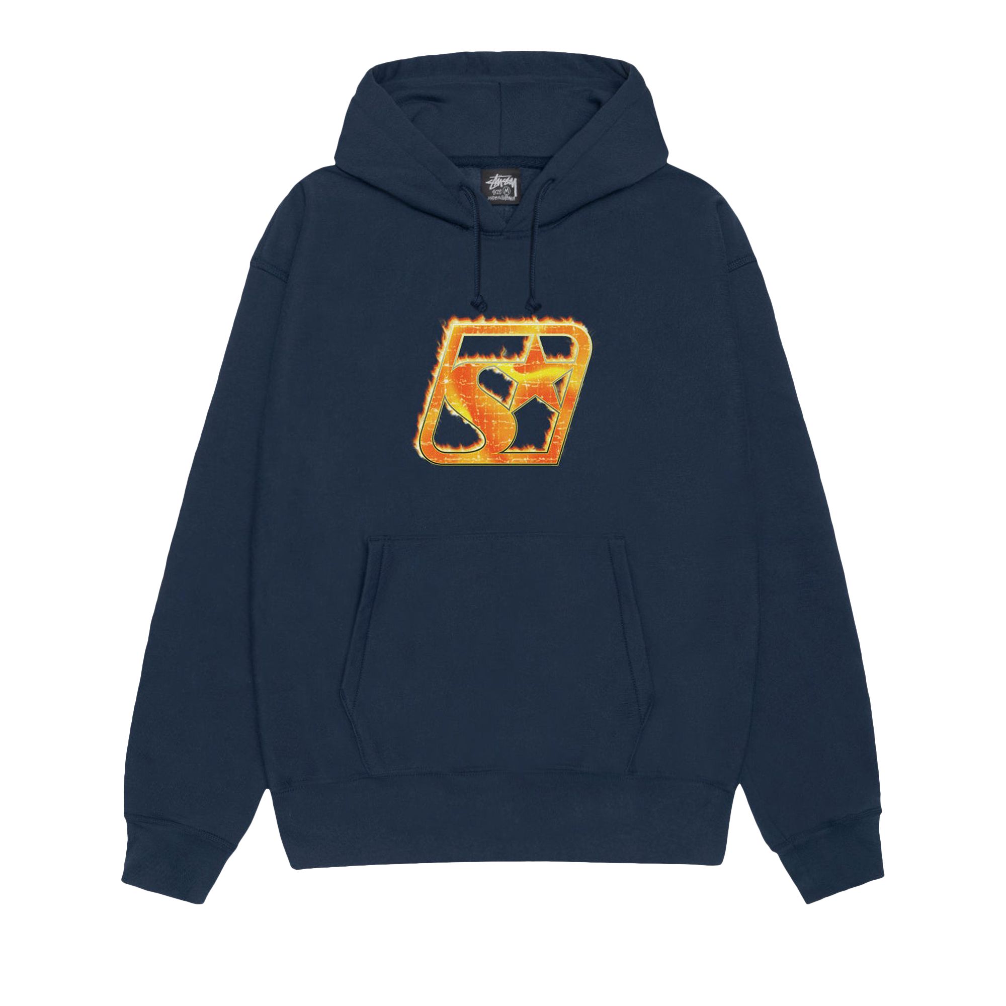 Pre-owned Stussy Blaze Hoodie 'navy' | Blue | Men's Size M