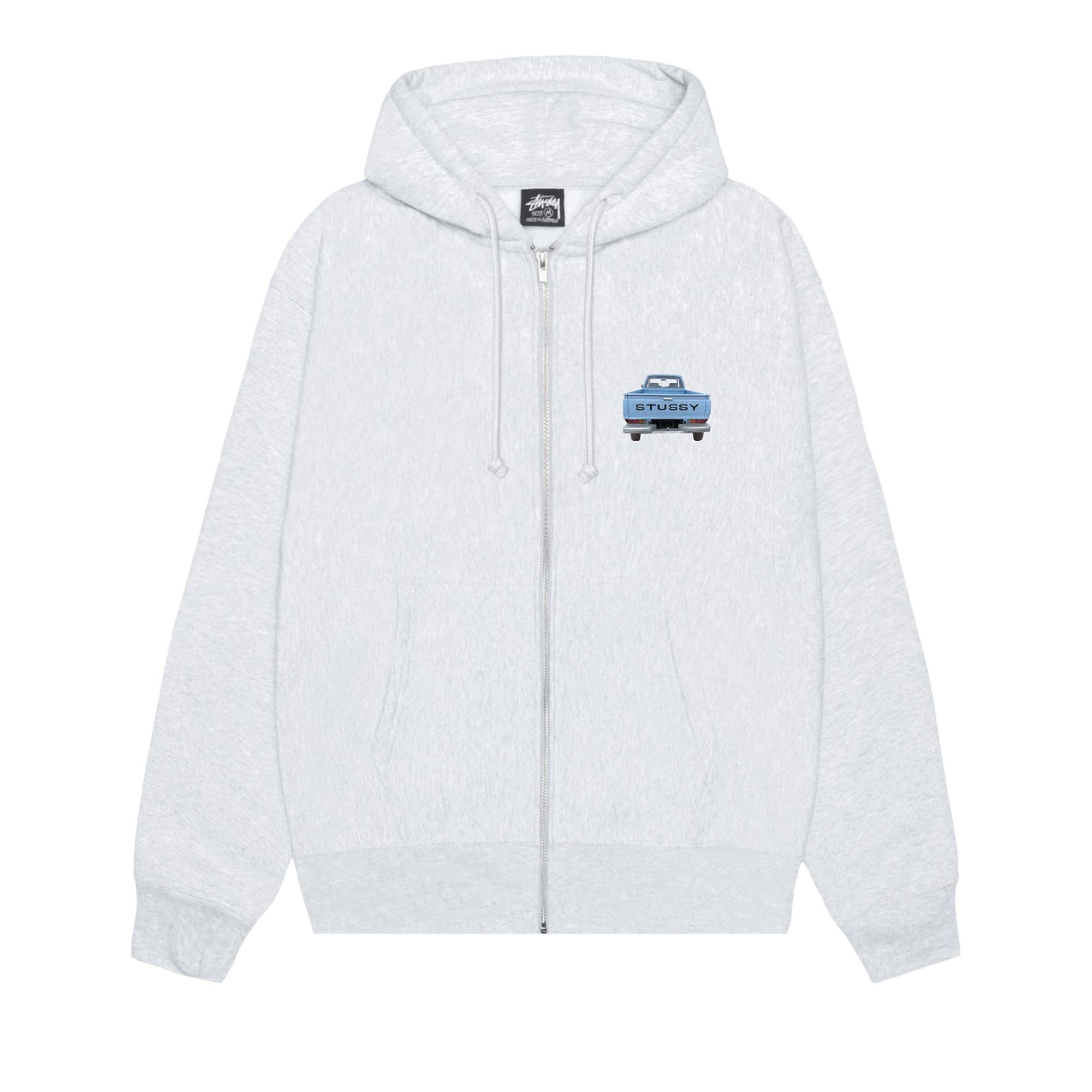Pre-owned Stussy Pickup Zip Hoodie 'ash Heather' | Grey | Men's Size M