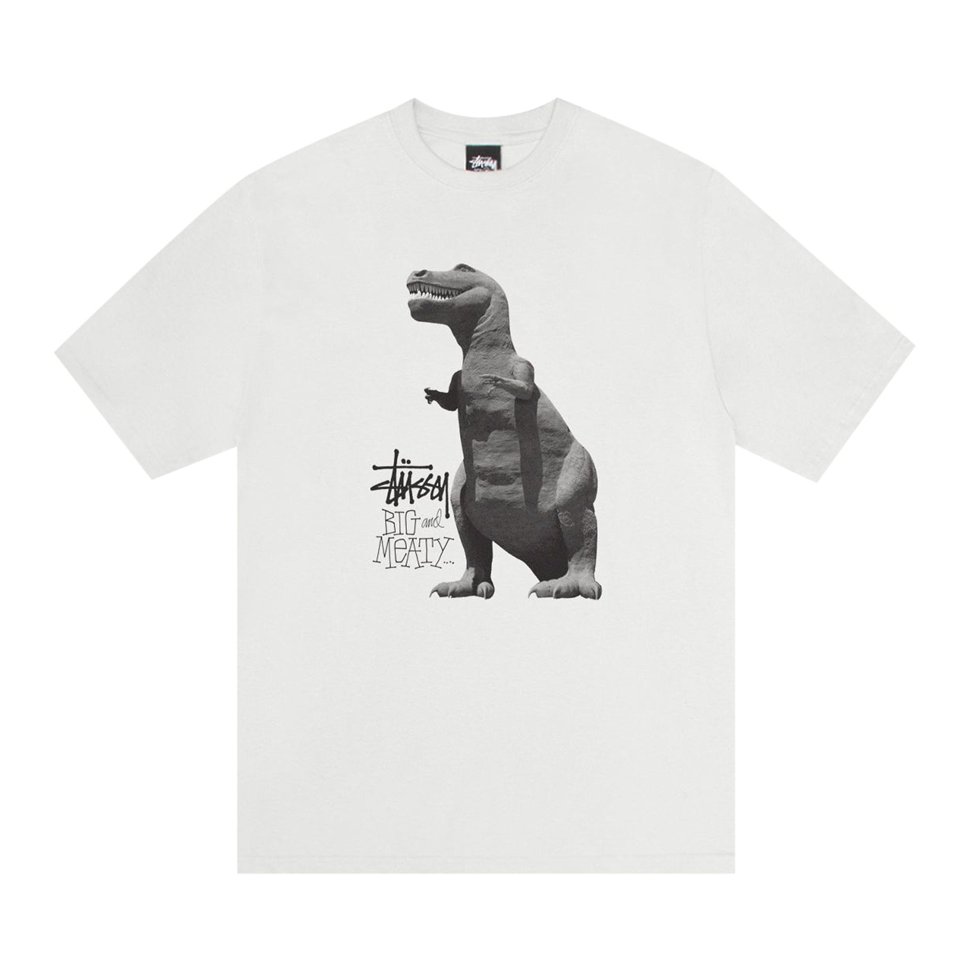 Pre-owned Stussy Big & Meaty Tee Pigment Dyed 'natural' | Cream | Men's Size M
