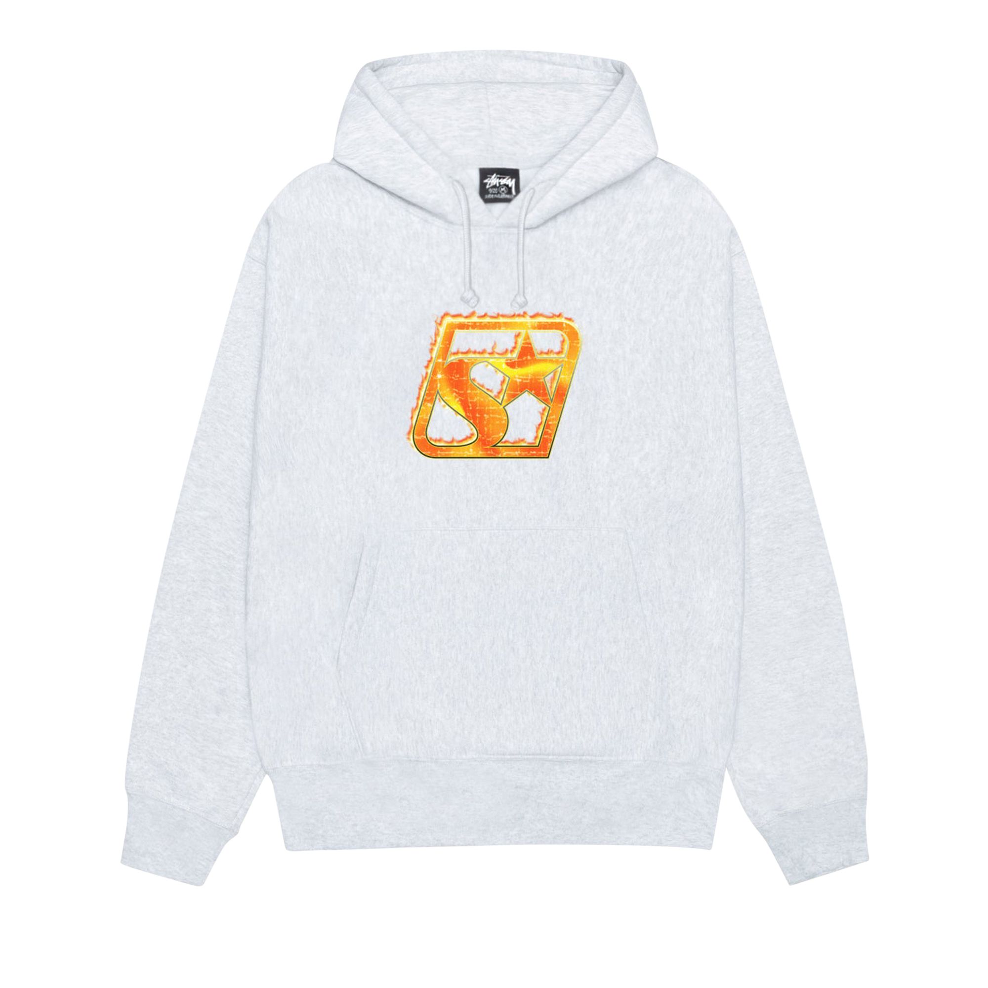 Pre-owned Stussy Blaze Hoodie 'ash Heather' | Grey | Men's Size L