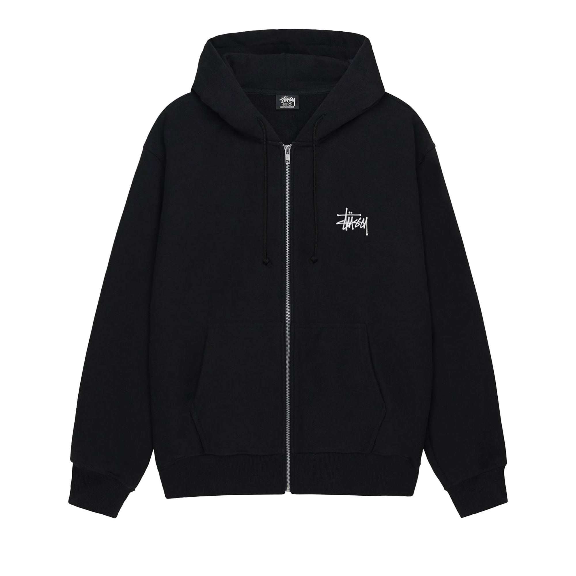 Pre-owned Stussy Big & Meaty Zip Hoodie 'black' | Men's Size L