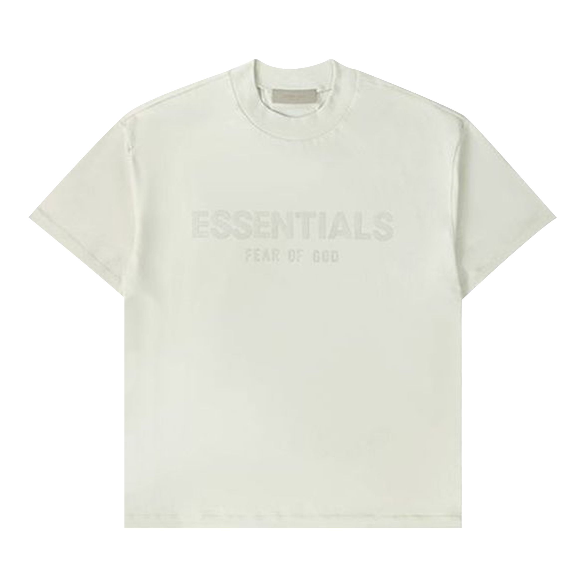 Pre-owned Essentials Fear Of God 3d Logo Tee 'mozzarella' | Cream | Men's Size Xxl In White