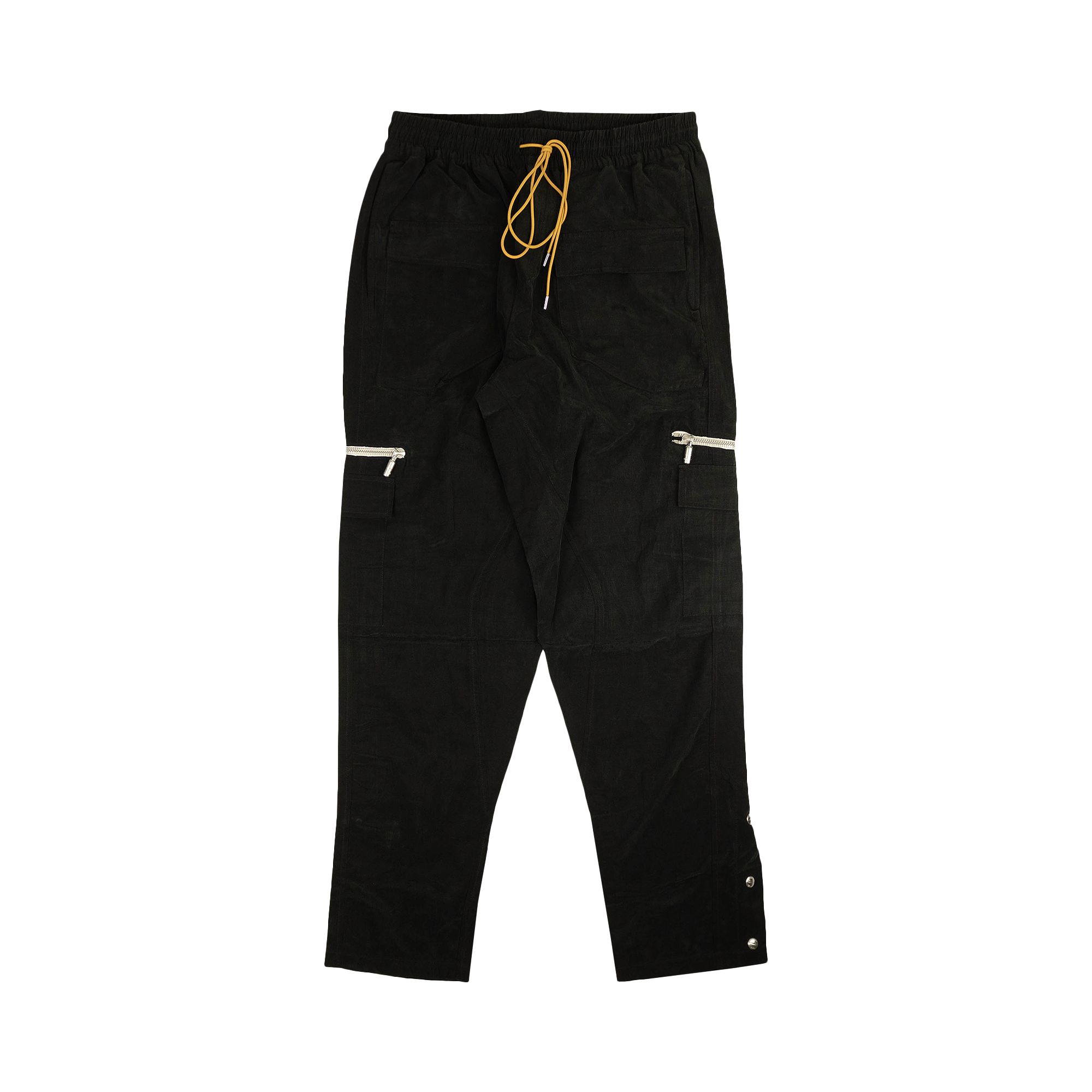 Pre-owned Rhude Drawstring Casual Cargo Pants 'black' | Men's Size S