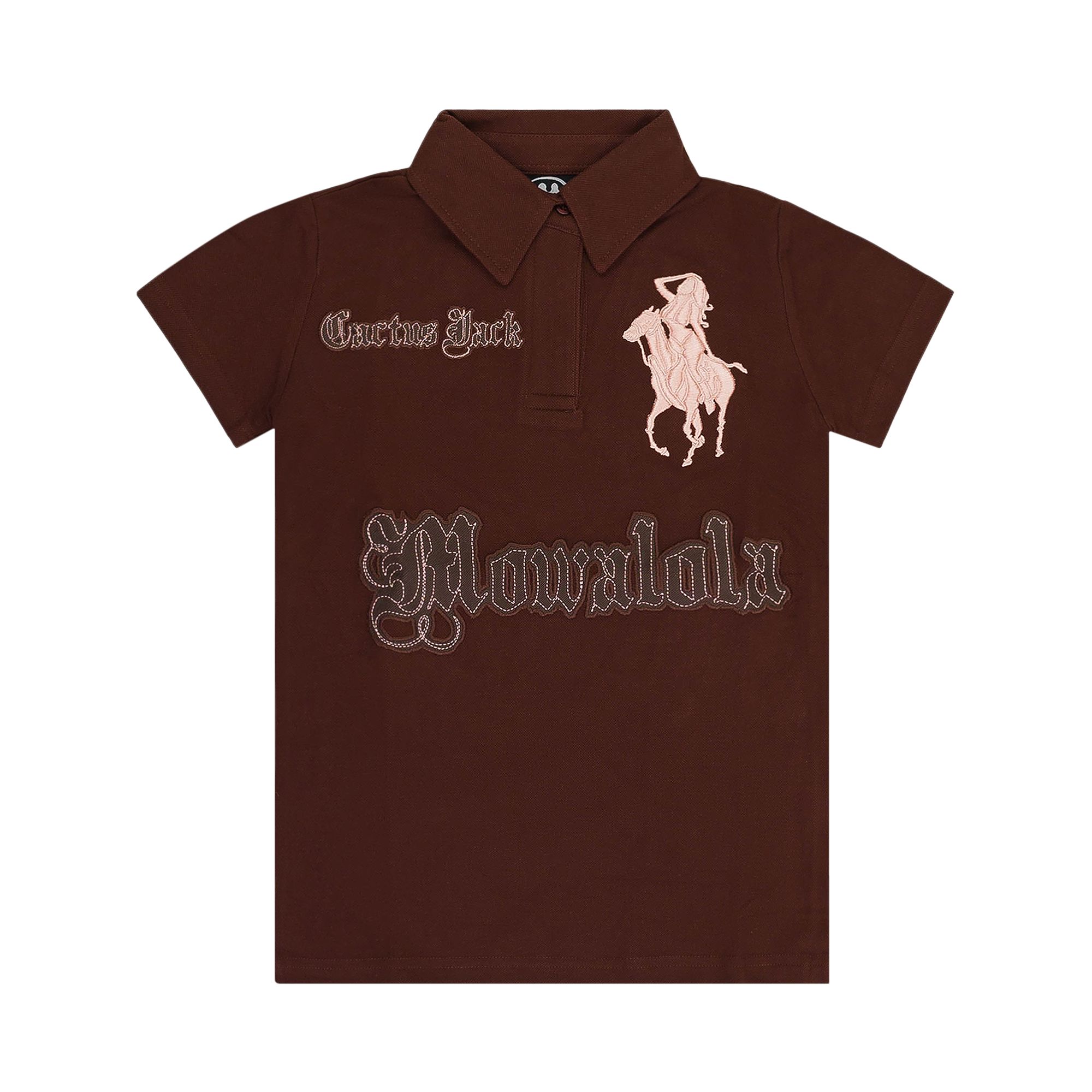 Pre-owned Cactus Jack By Travis Scott X Mowalola Houston Polo 'brown' | Women's Size M