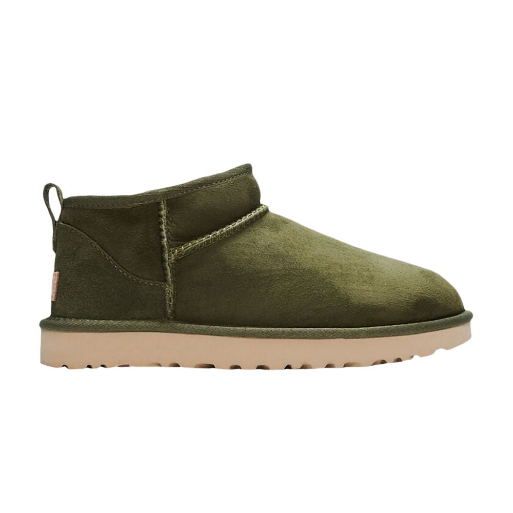 Pre-owned Ugg Wmns Classic Ultra Mini Boot 'burnt Olive' | Green | Women's Size 5